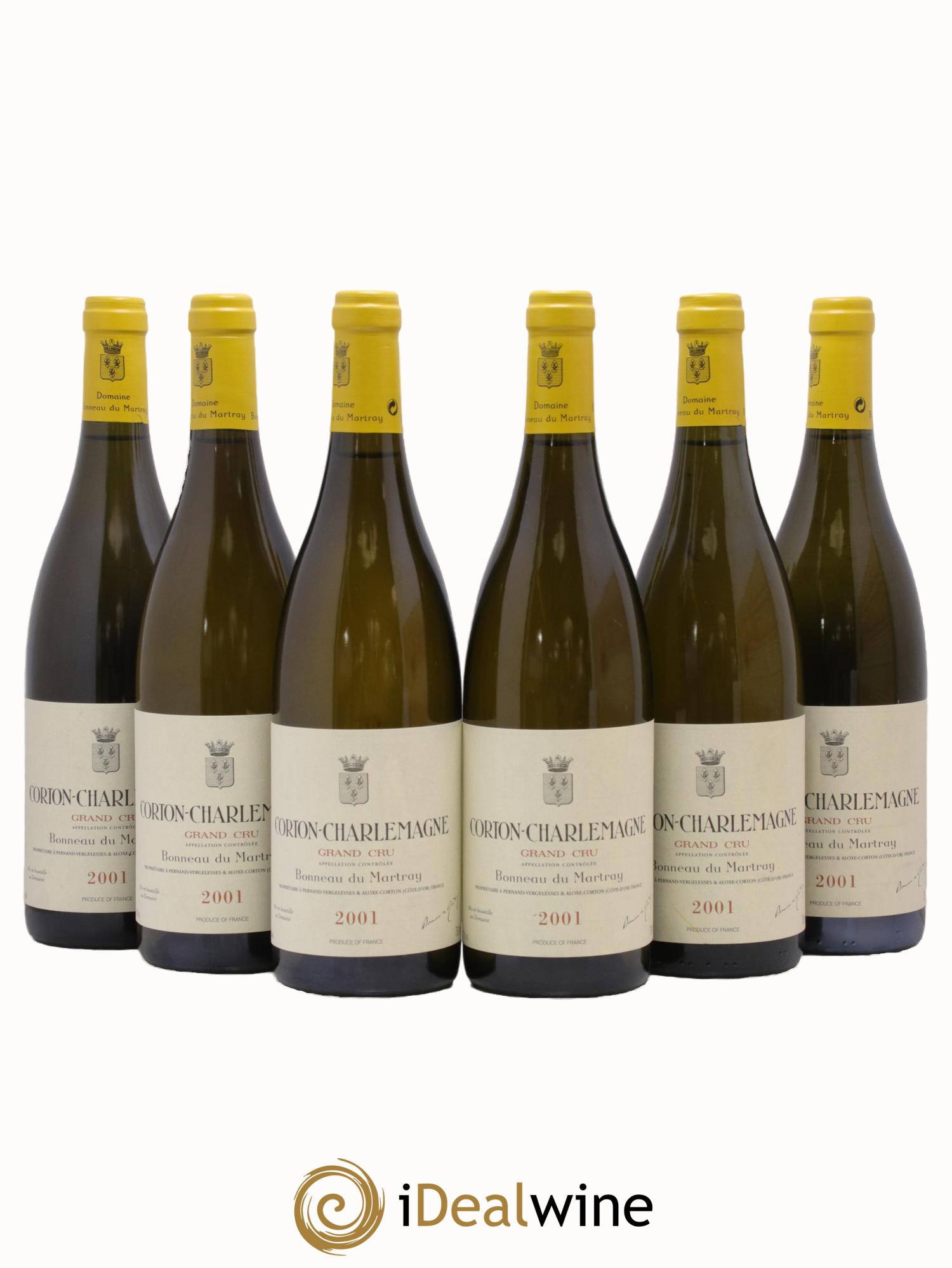 Corton-Charlemagne Grand Cru Bonneau du Martray (Domaine) 2001 - Lot de 6 bouteilles - 0