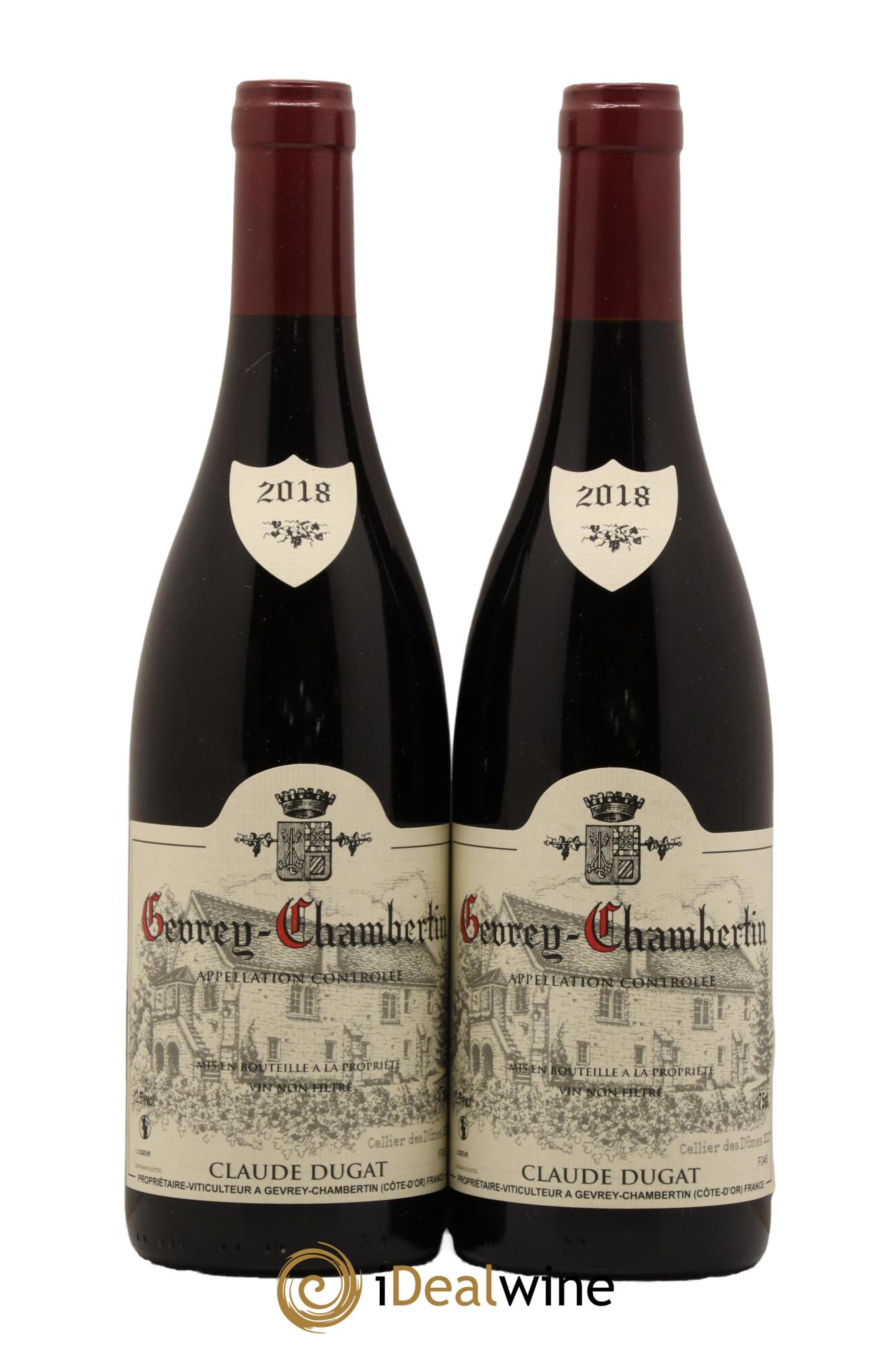 Gevrey-Chambertin Claude Dugat 2018 - Posten von 2 Flaschen - 0