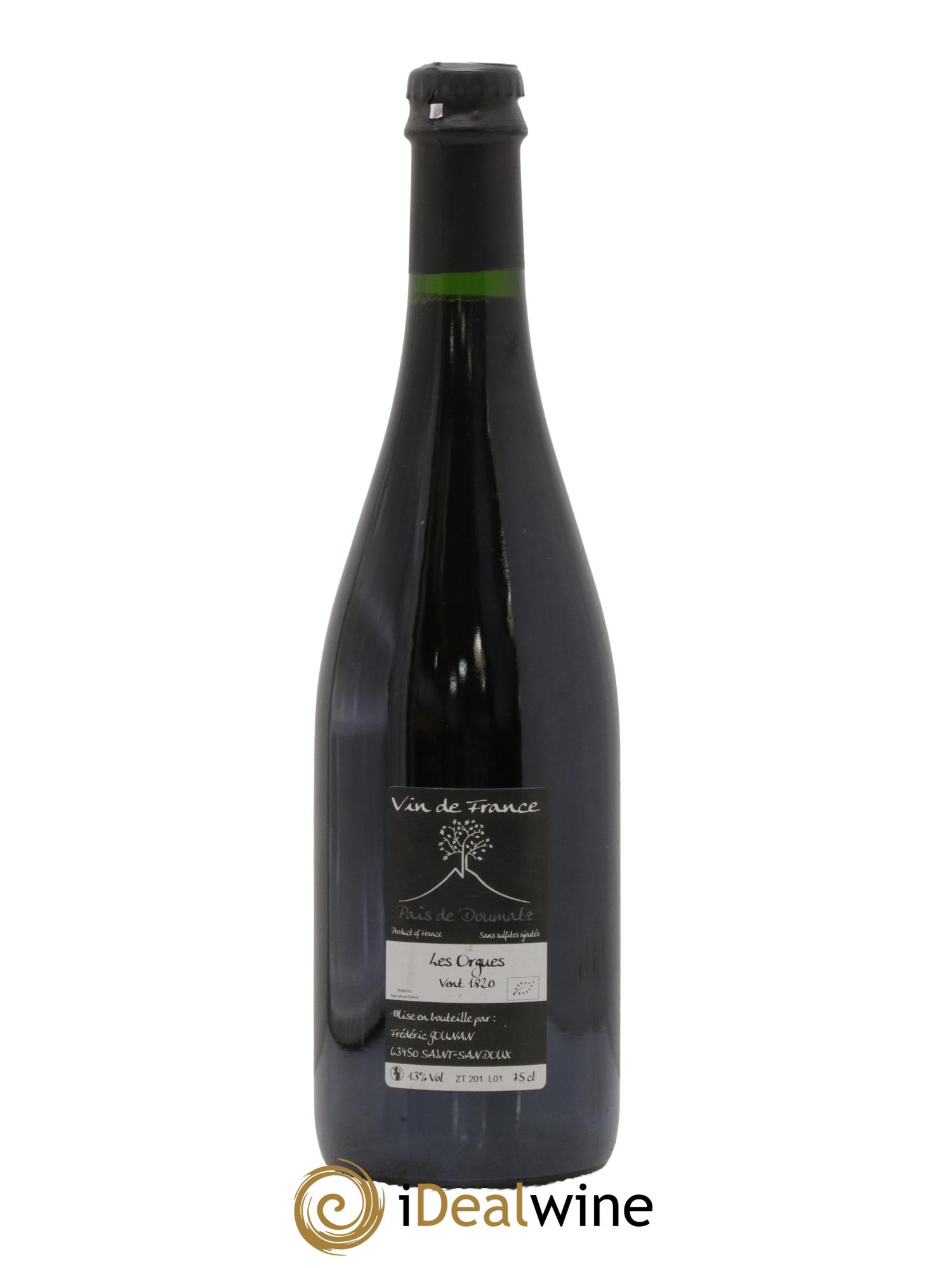 Vin de France Les Orgues Vignoble de l'Arbre Blanc 2018 - Lot de 1 bouteille - 1