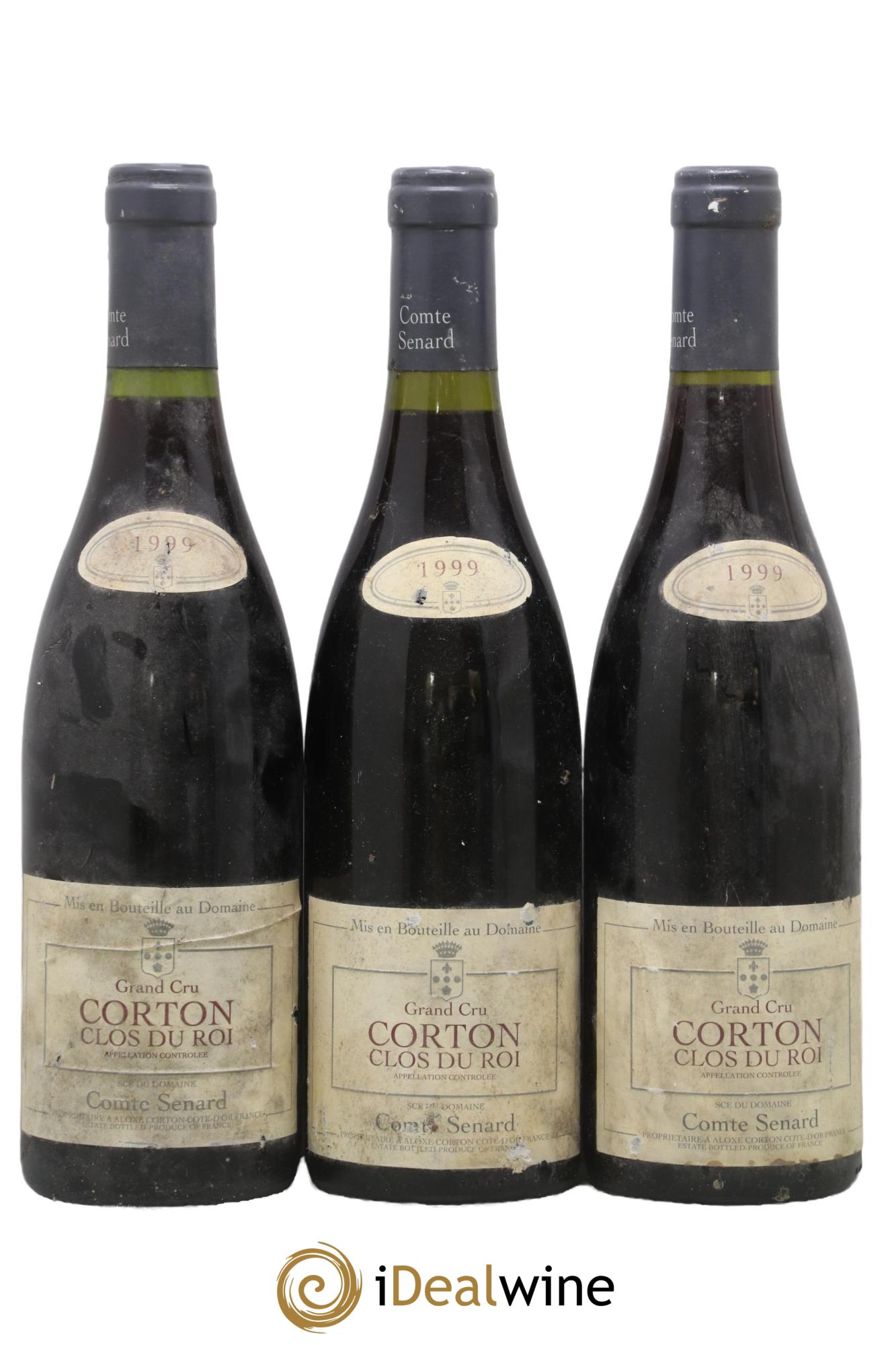 Corton Grand Cru Clos du Roi Comte Senard 1999 - Lot de 3 bouteilles - 0