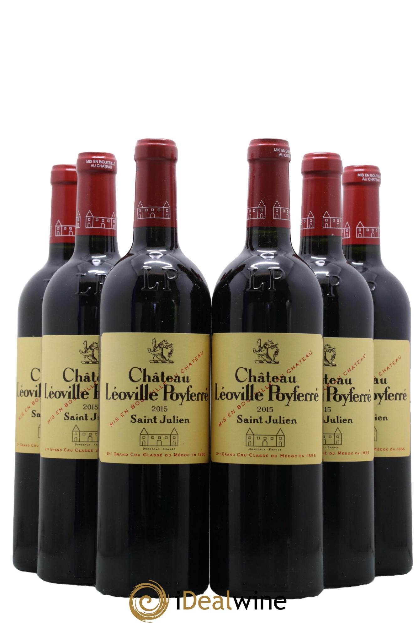 Château Léoville Poyferré 2ème Grand Cru Classé 2015 - Lot de 6 bouteilles - 0