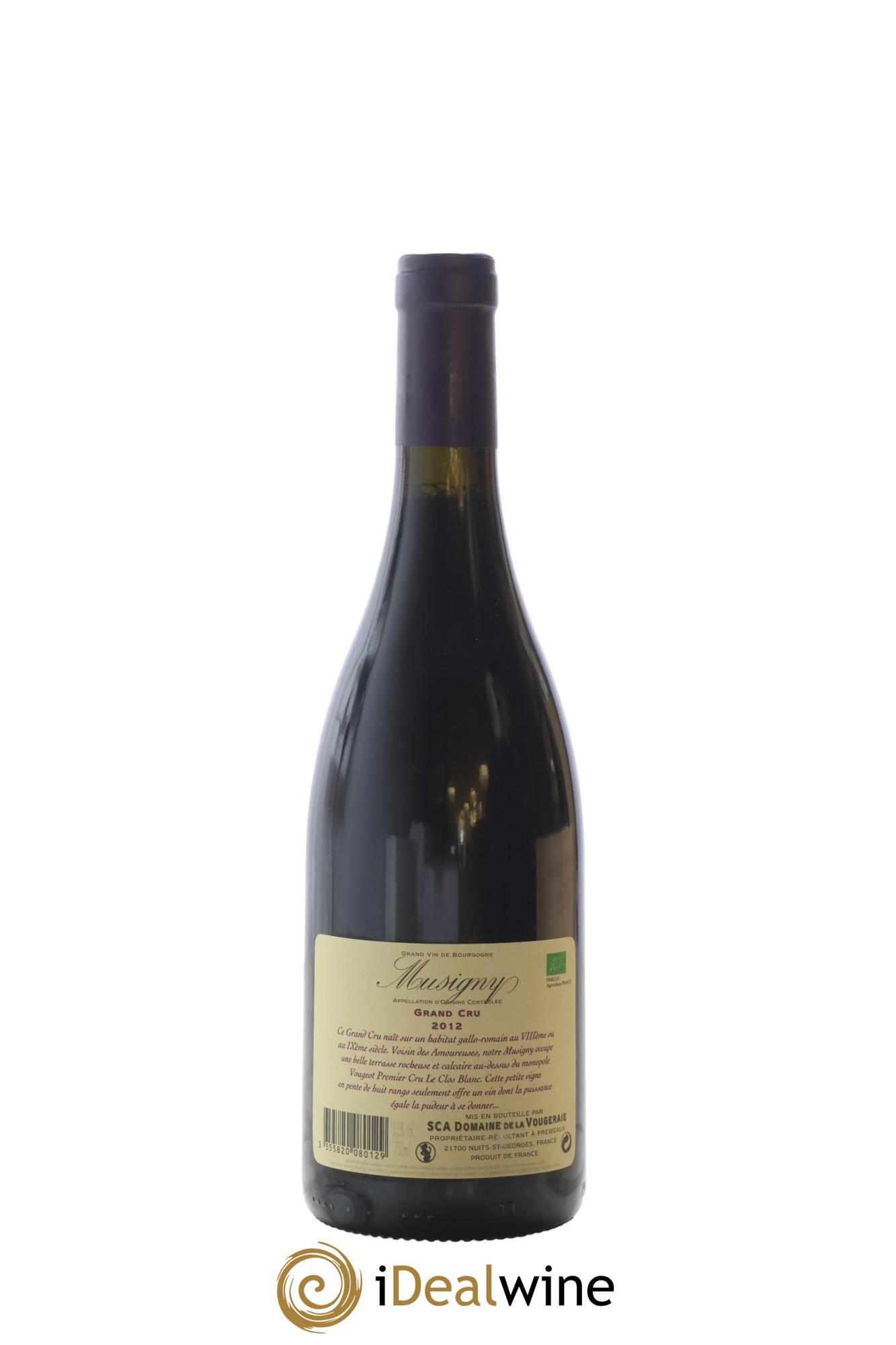 Musigny Grand Cru La Vougeraie 2012 - Lot de 1 bouteille - 2