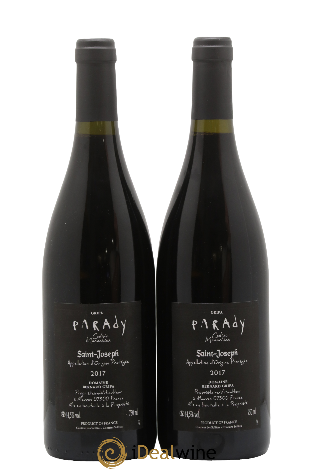Saint-Joseph Parady Bernard Gripa (Domaine) 2017 - Posten von 2 Flaschen - 1