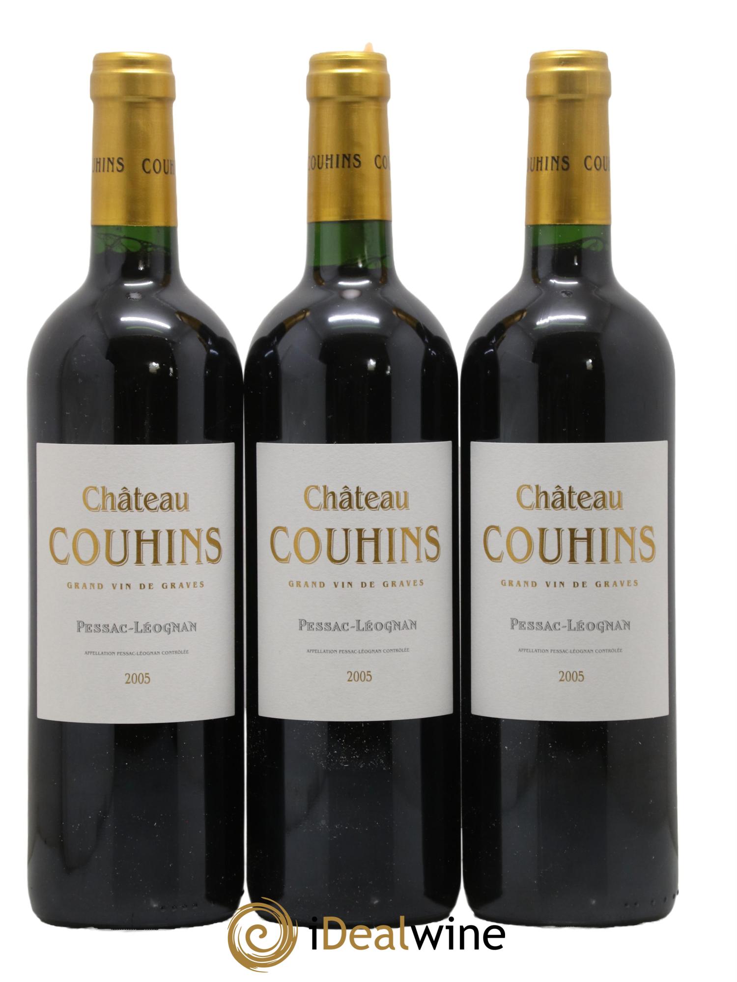Château Couhins 2005 - Lot de 3 bouteilles - 0