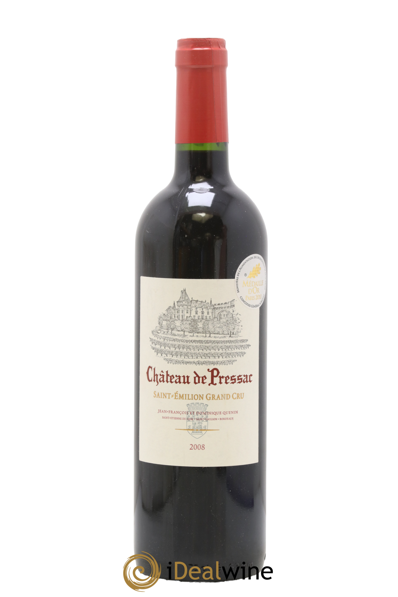 Château de Pressac Grand Cru Classé 2008 - Lot of 1 bottle - 0
