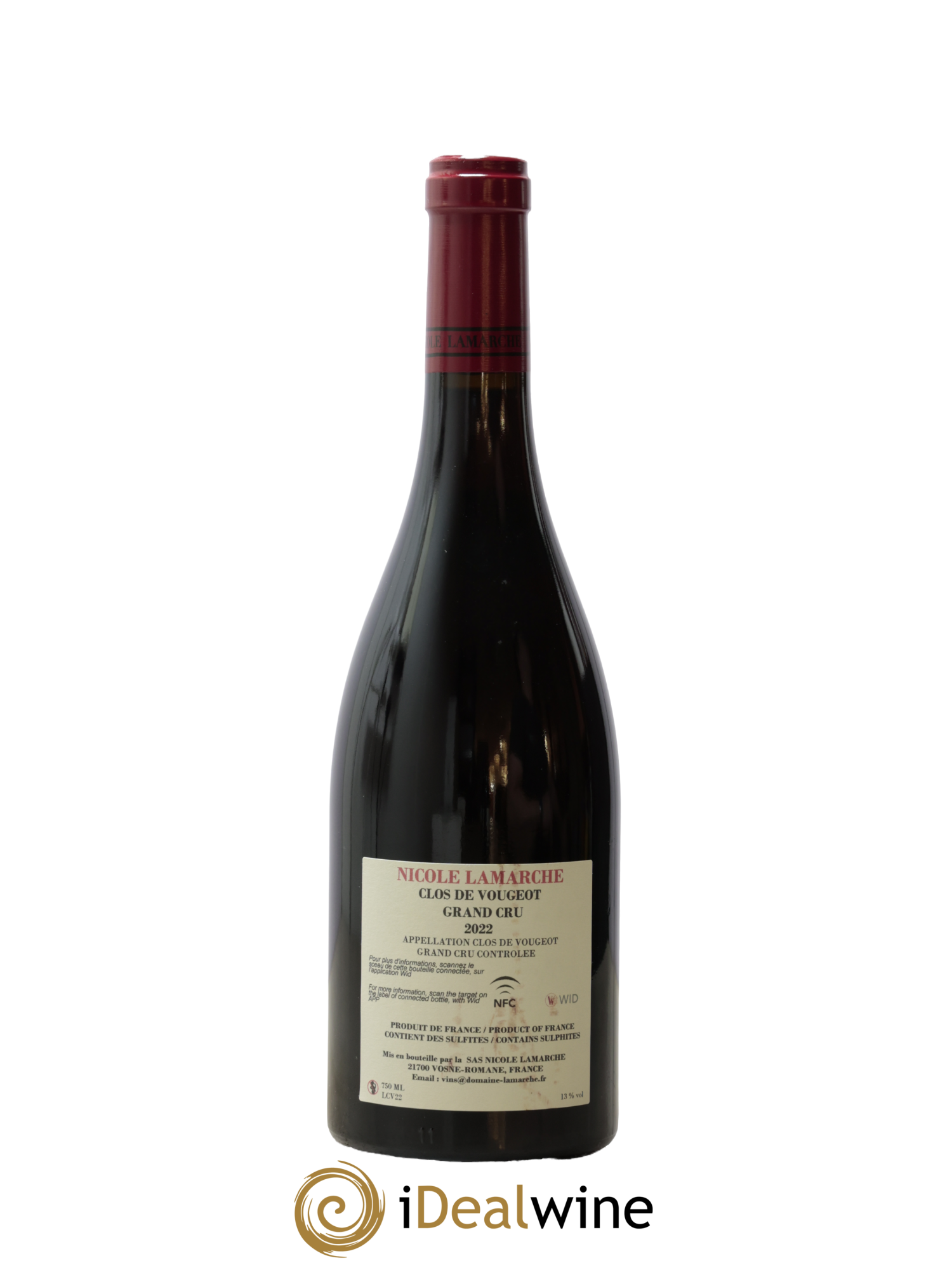 Clos de Vougeot Grand Cru Lamarche (Domaine) 2022 - Lot de 1 bouteille - 1