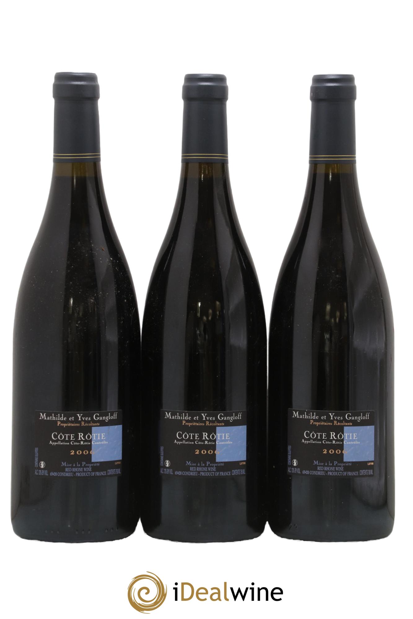 Côte-Rôtie La Barbarine Gangloff (Domaine) 2006 - Lot de 3 bouteilles - 1