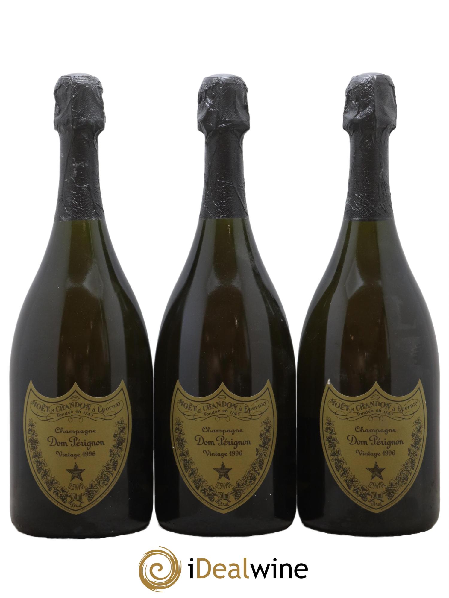 Brut Dom Pérignon 1996 - Lot de 3 bouteilles - 0