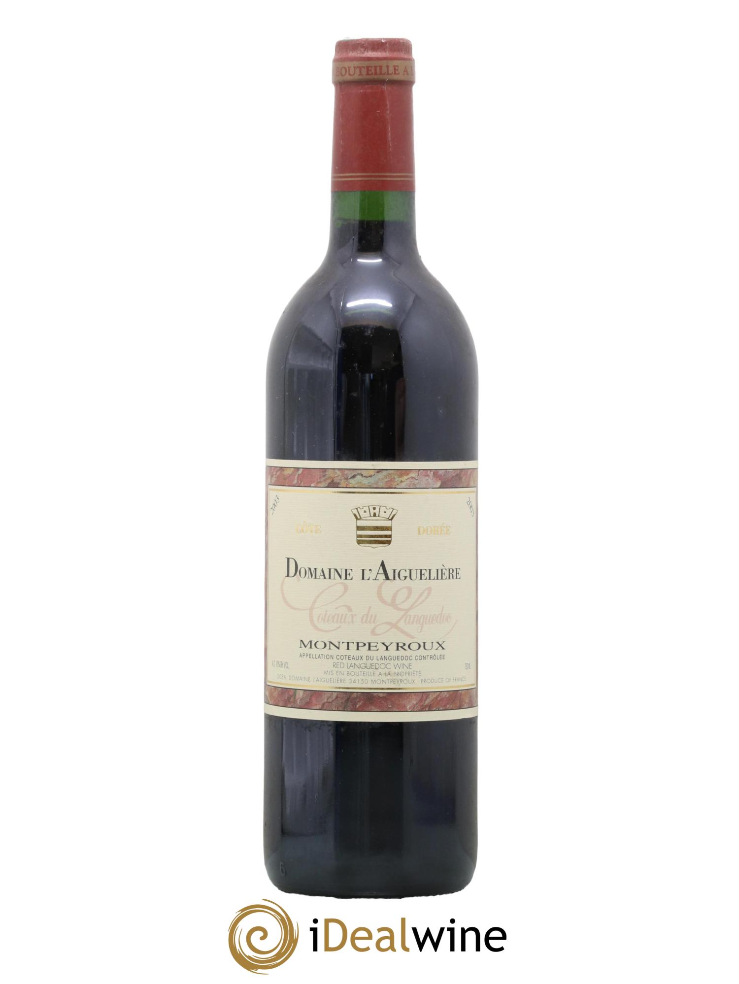 Languedoc Montpeyroux Domaine de l' Aiguelière Cote Dorée A. Commeyras 2003 - Lot de 1 bouteille - 0