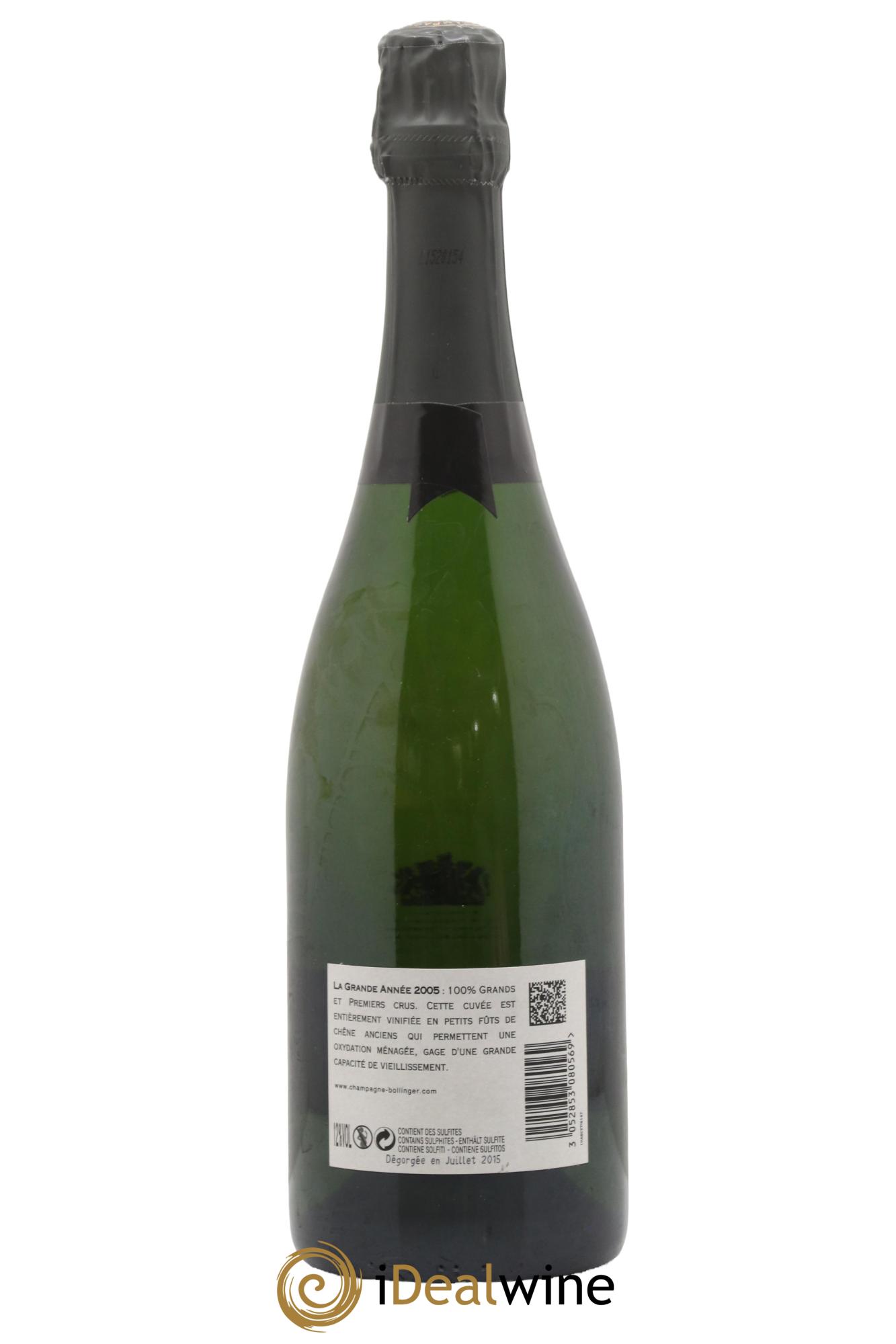 La Grande Année Brut Bollinger 2005 - Posten von 1 Flasche - 1