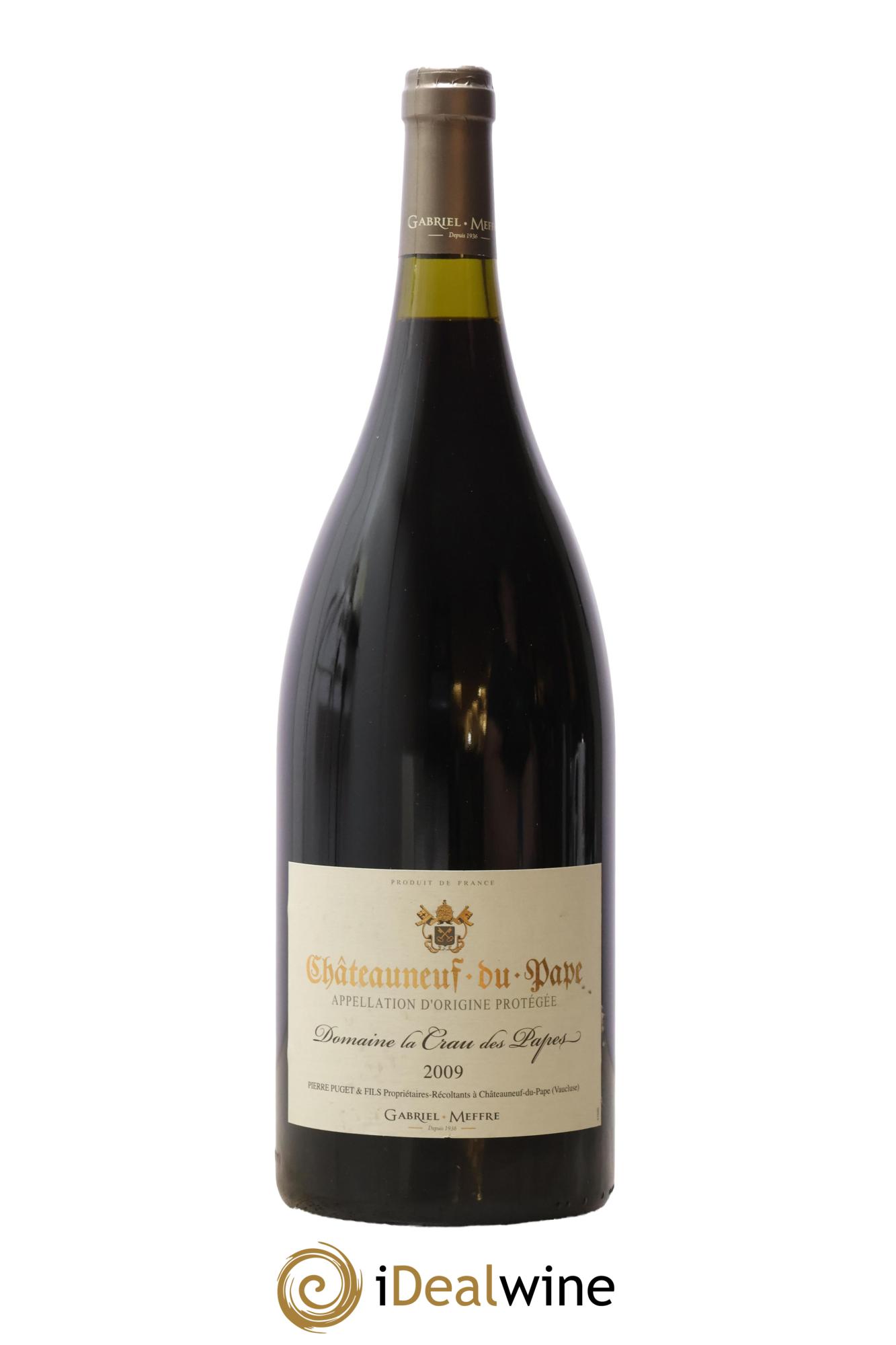Châteauneuf-du-Pape La Crau Des Papes Gabriel Meffre 2009 - Posten von 1 Magnum - 0