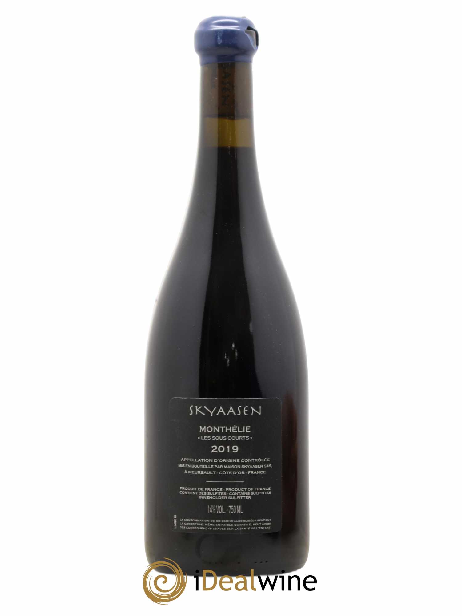 Monthélie Les Sous Courts Maison Skyaasen 2019 - Lot de 1 bouteille - 1