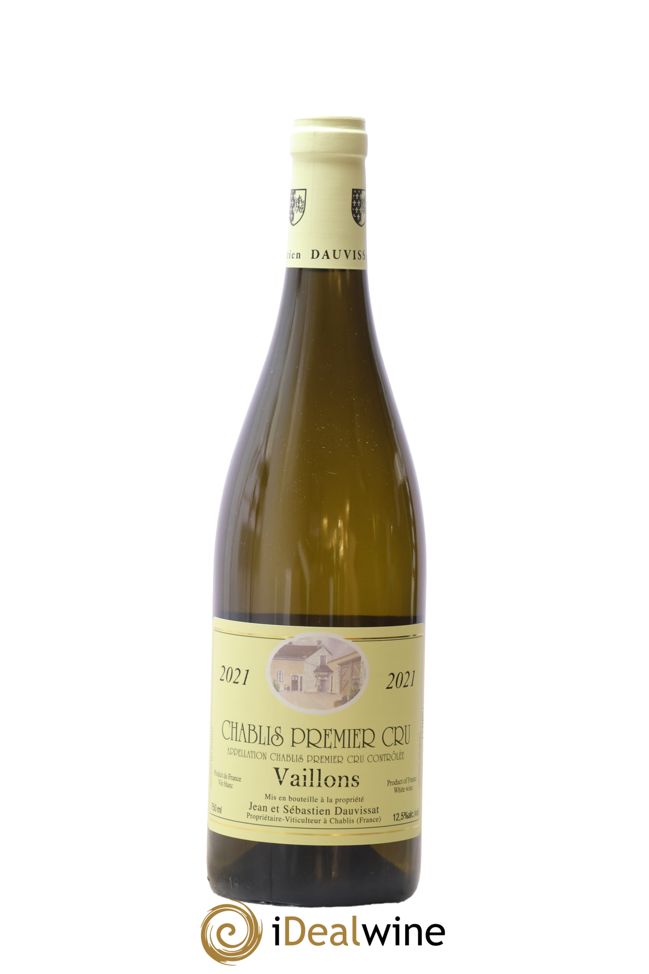 Chablis 1er Cru Vaillons Jean & Sébastien Dauvissat 2021 - Lot of 1 bottle - 0