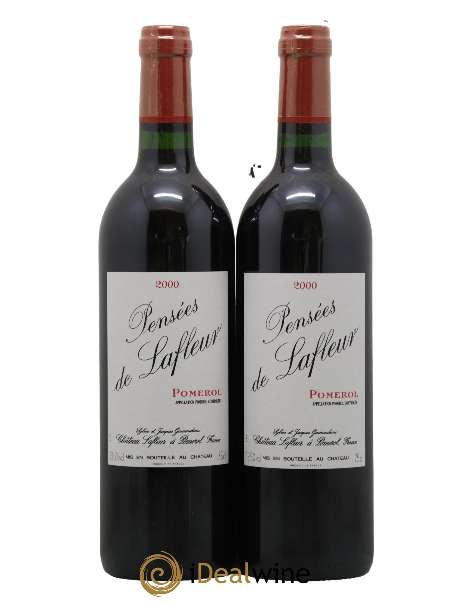Pensées de Lafleur Second Vin 2000 - Lot de 2 bouteilles - 0