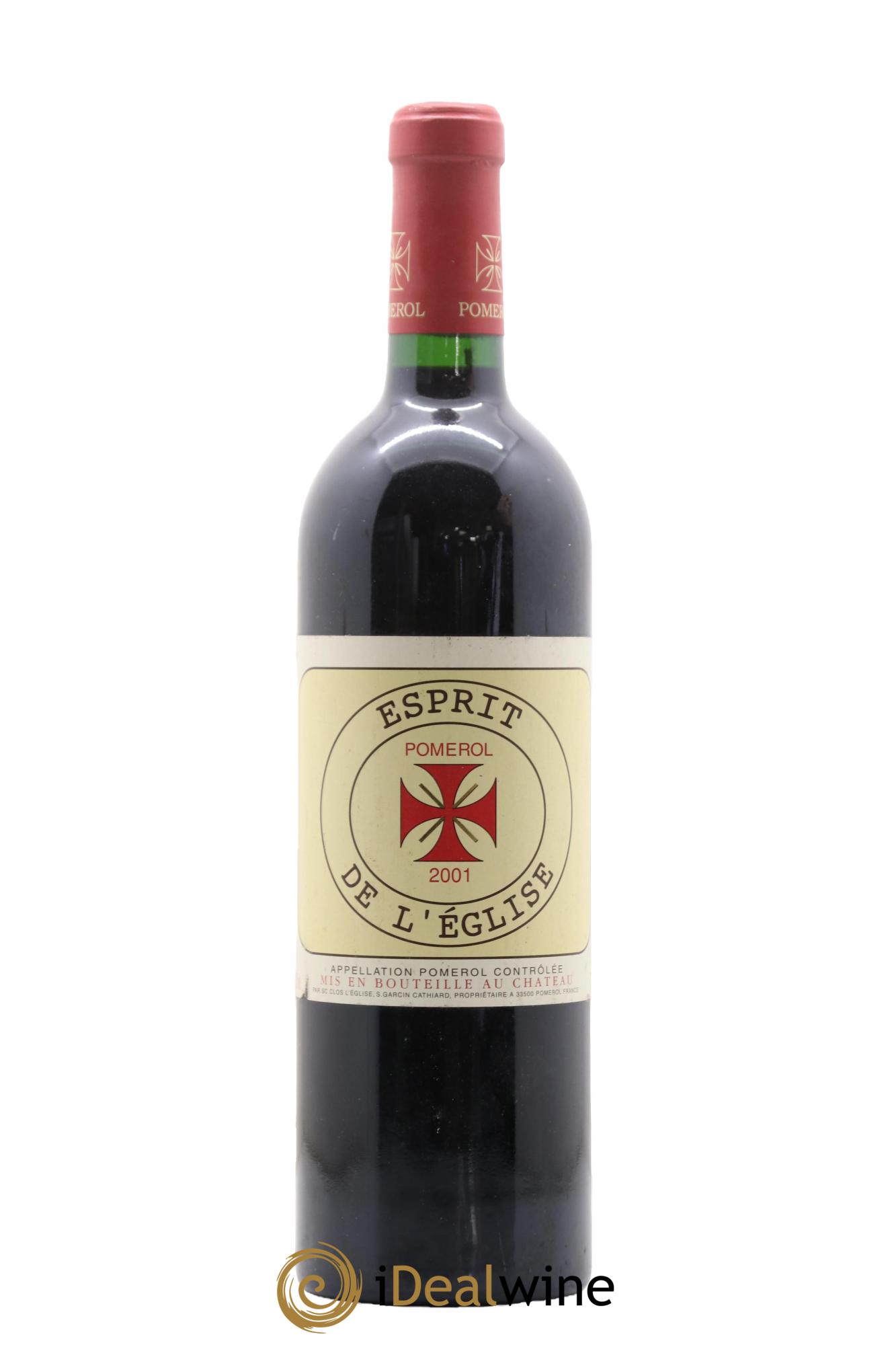 Pomerol Esprit De L'Eglise 2001 - Lot de 1 bouteille - 0