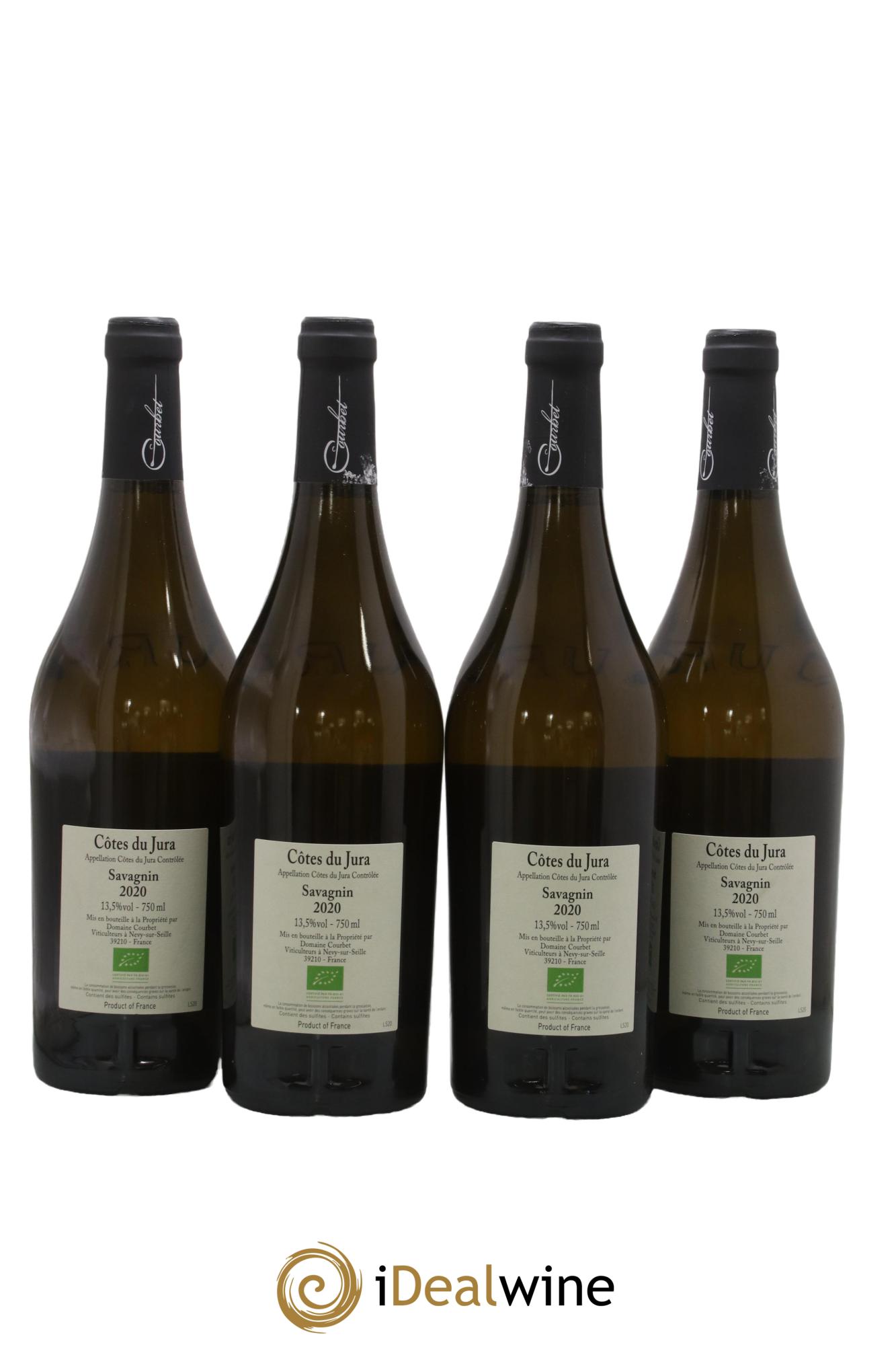 Côtes du Jura Savagnin ouillé Croix & Courbet 2020 - Lot de 4 bouteilles - 1