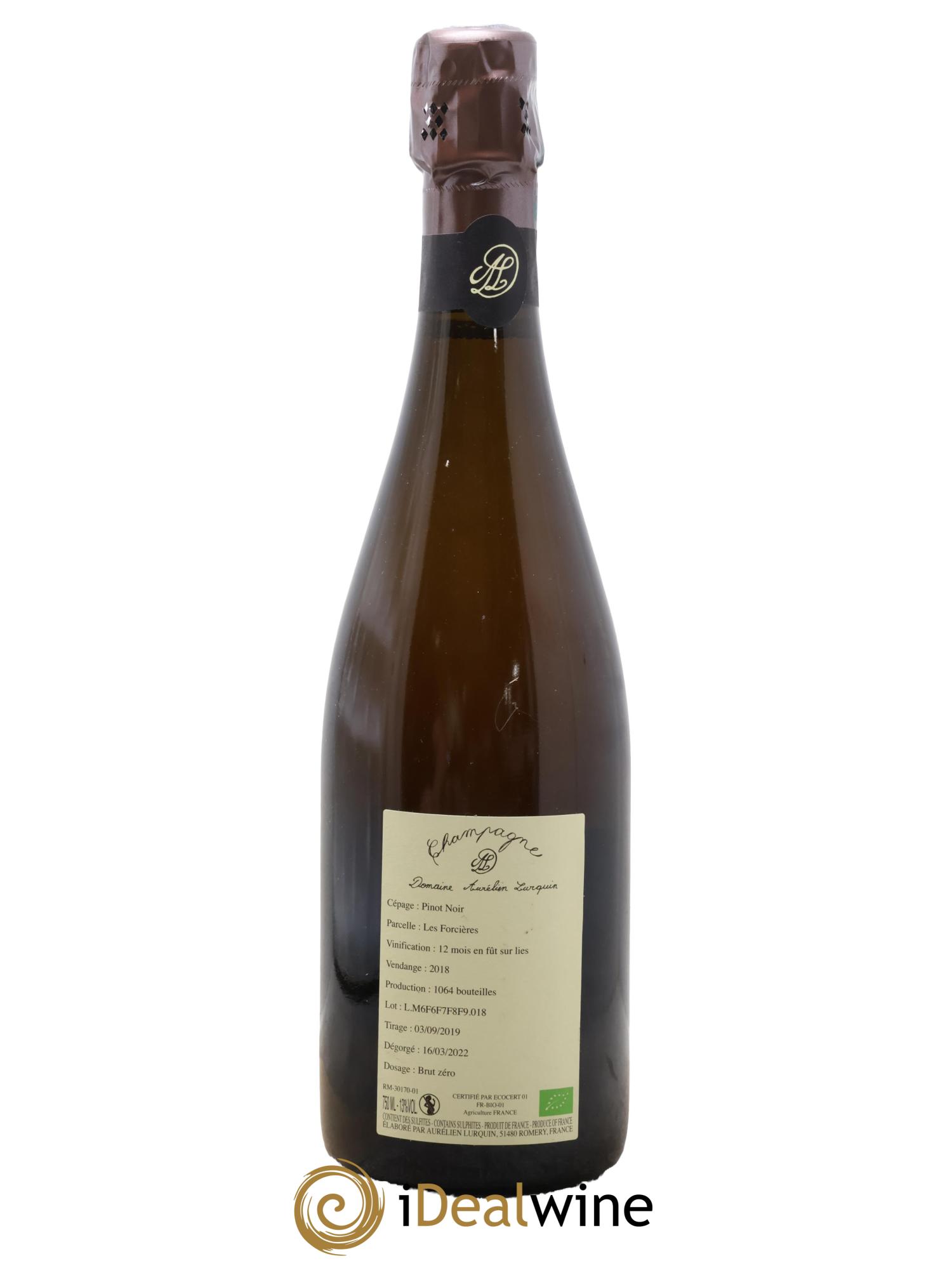 Pinot Noir Les Forcières Aurélien Lurquin 2018 - Lot de 1 bouteille - 1