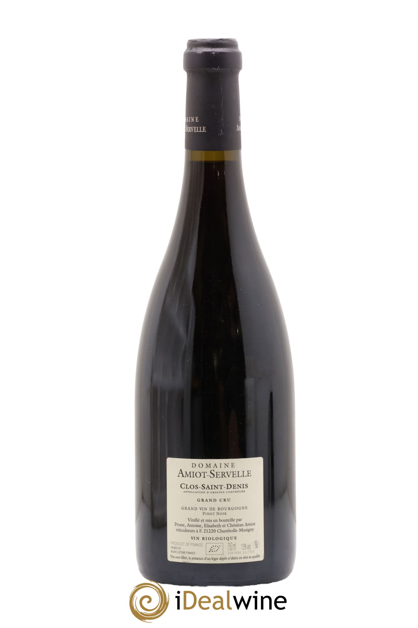 Clos Saint-Denis Grand Cru Amiot-Servelle 2019 - Lot de 1 bouteille - 1