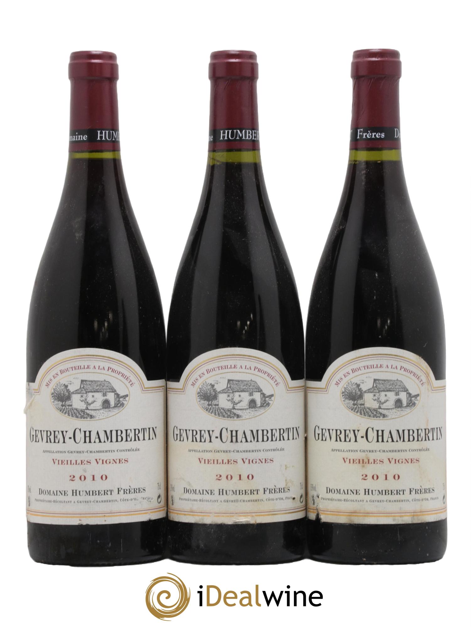Gevrey-Chambertin Vieilles vignes Humbert (Domaine) 2010 - Lotto di 3 bottiglie - 0