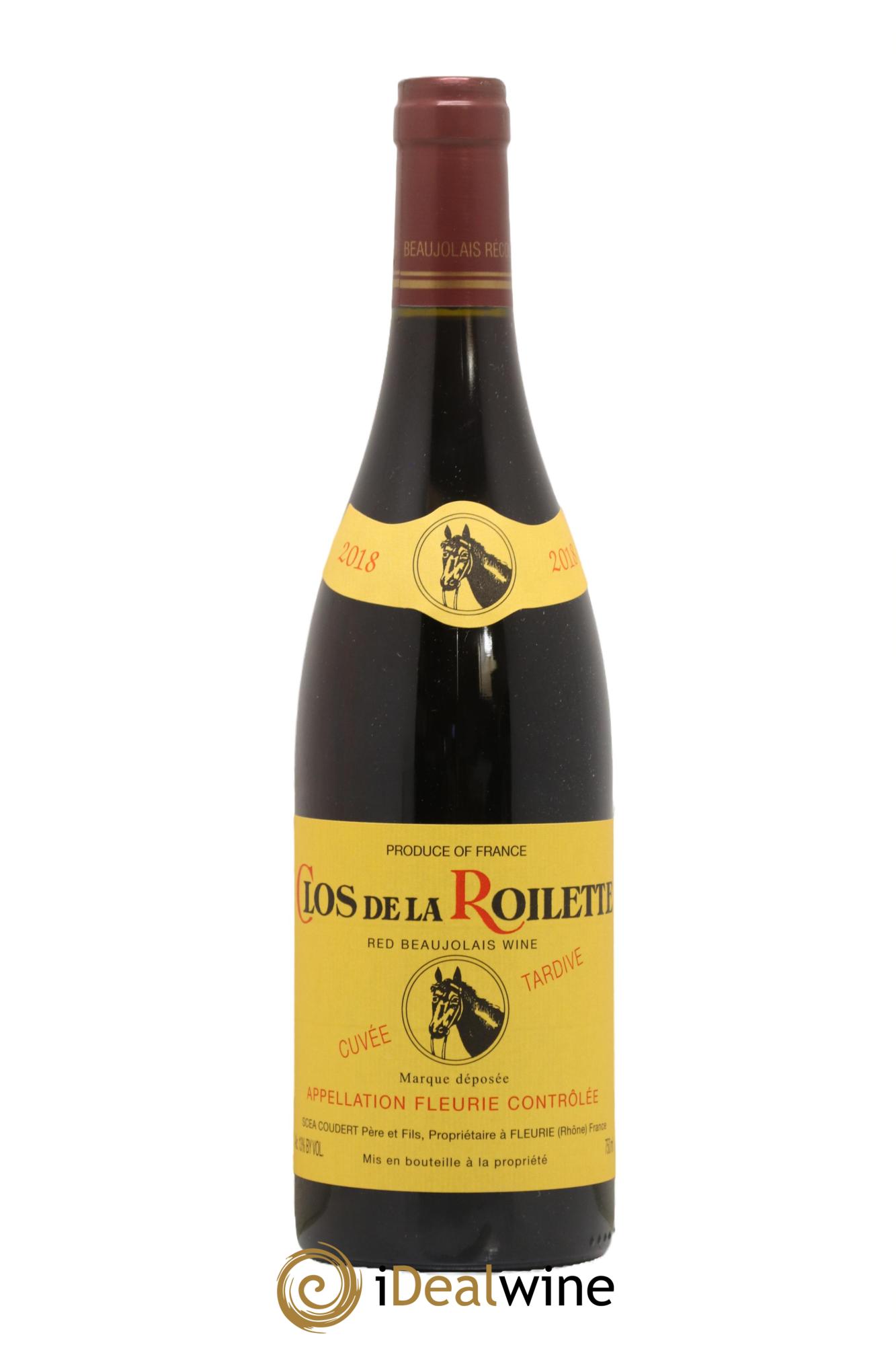 Fleurie Cuvée Tardive Clos de la Roilette 2018 - Lot de 1 bouteille - 0