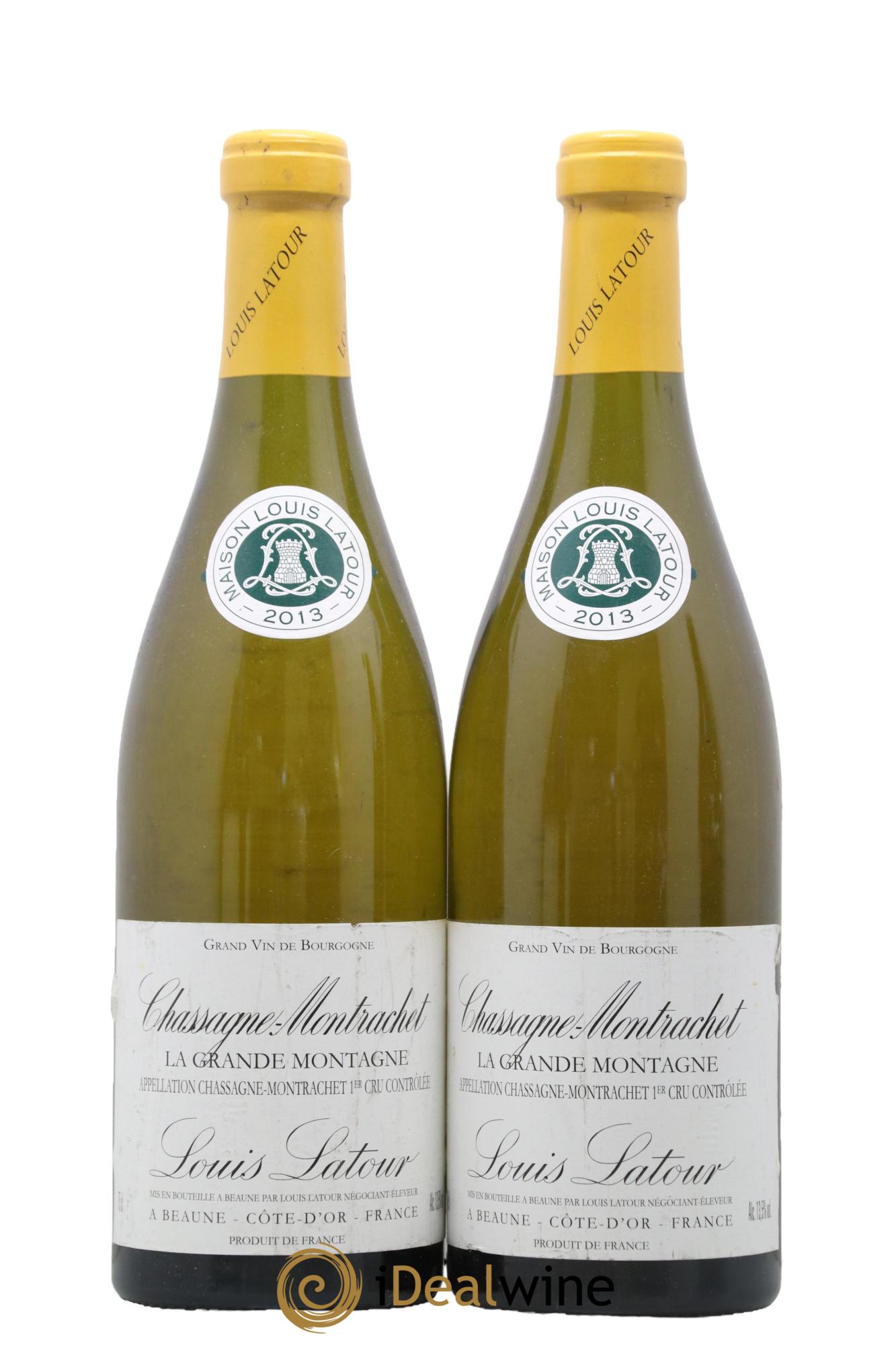 Chassagne-Montrachet 1er Cru La Grande Montagne Louis Latour 2013 - Lot de 2 bouteilles - 0