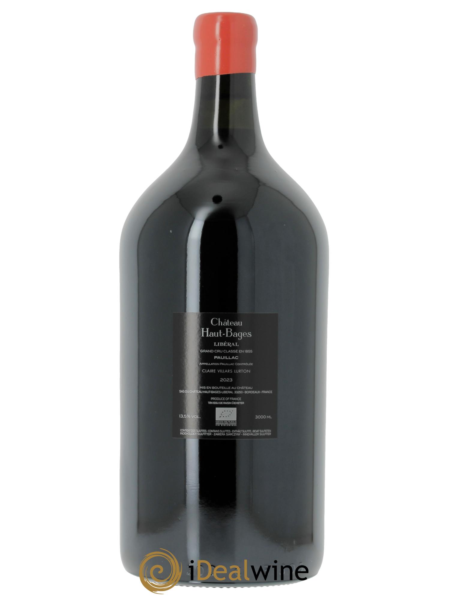 Château Haut Bages Libéral 5ème Grand Cru Classé 2023 - Lotto di 1 jéroboam - 2