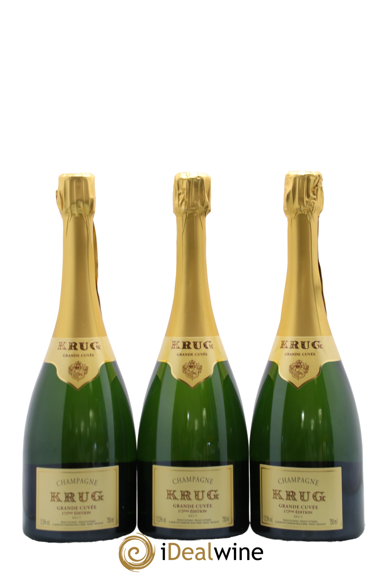Grande Cuvée Brut - 172ème édition Krug - Lot de 3 bouteilles - 0