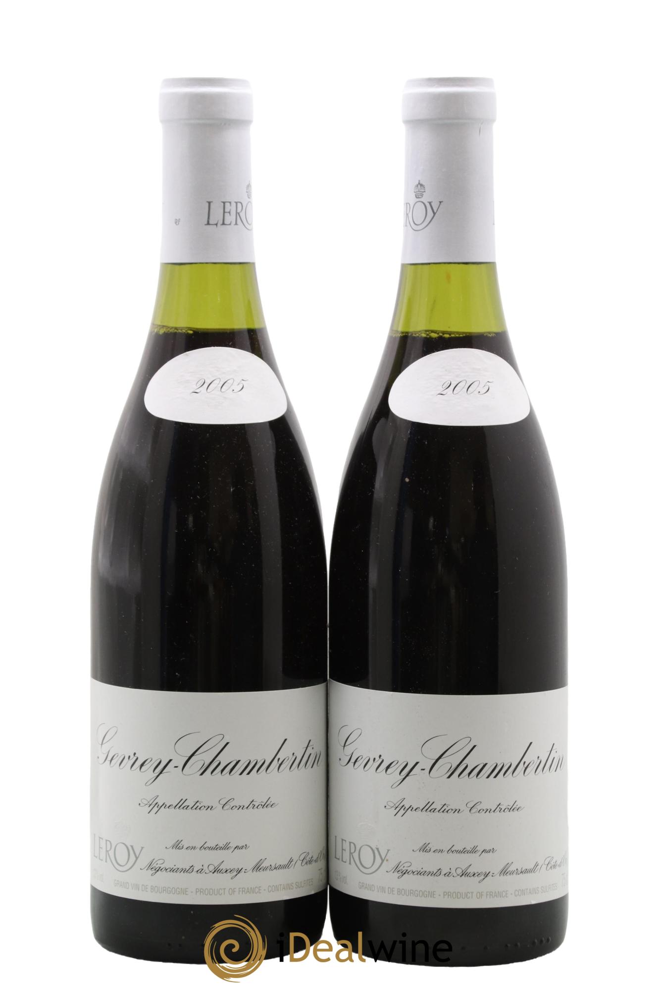 Gevrey-Chambertin Leroy SA 2005 - Lot de 2 bouteilles - 0