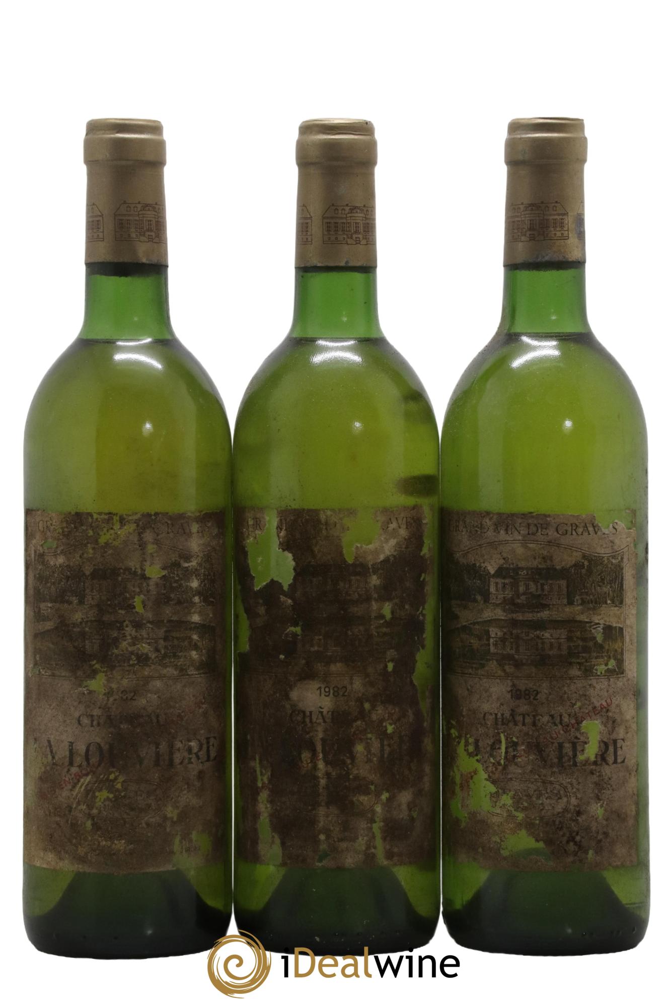 Château la Louvière 1982 - Lot de 3 bouteilles - 0