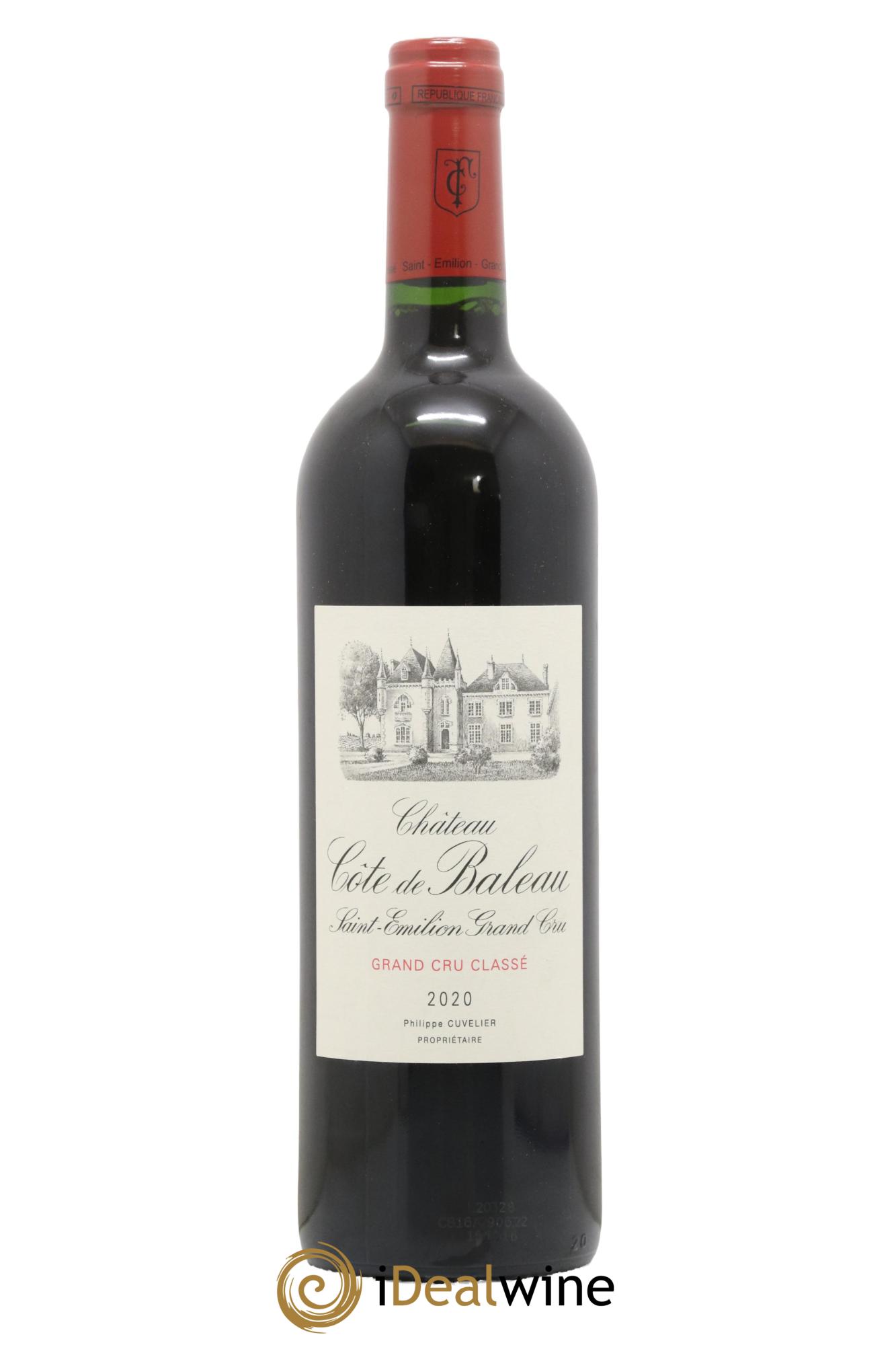 Château Côte de Baleau Grand Cru Classé 2020 - Lot de 1 bouteille - 0