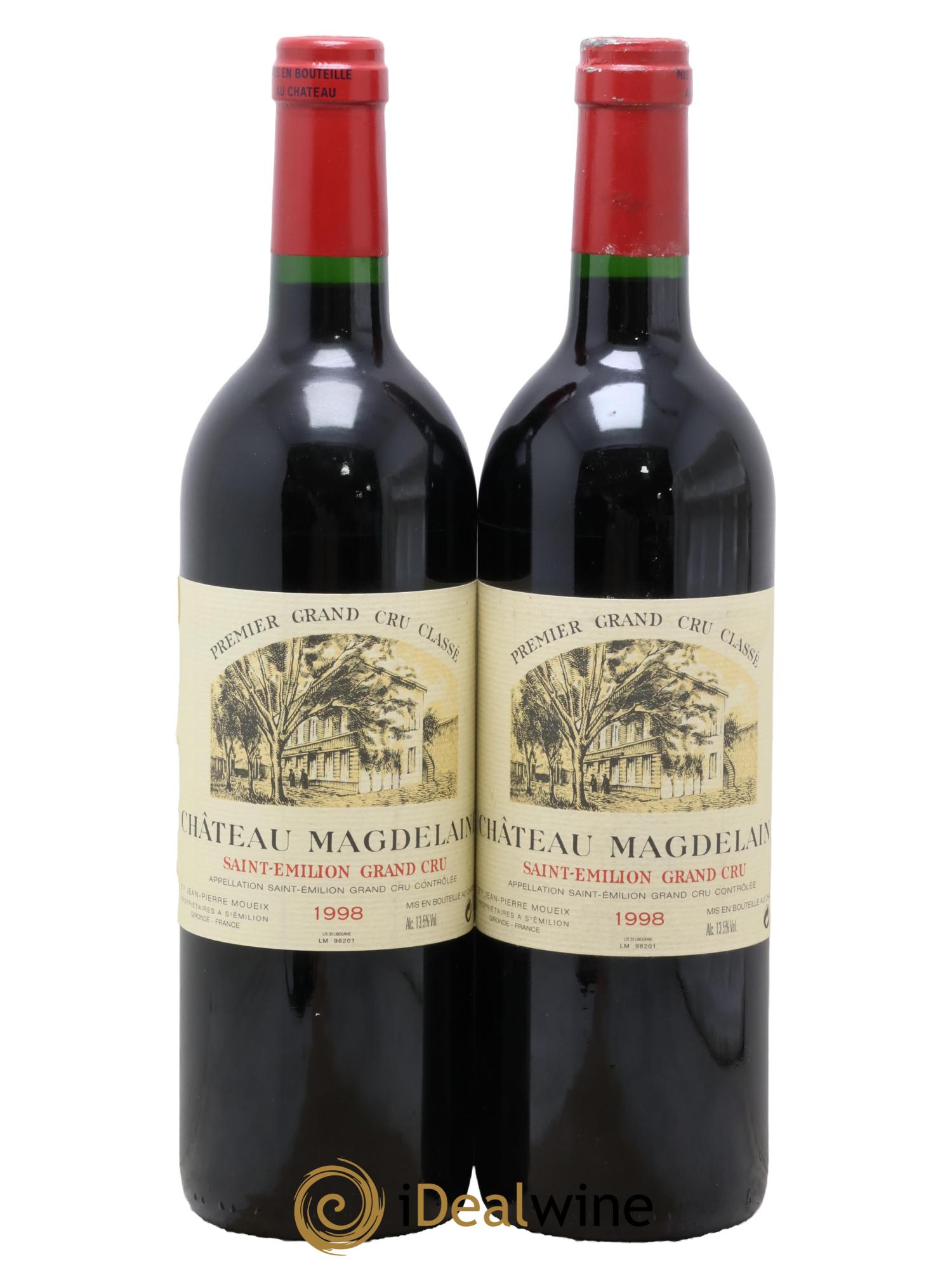 Château Magdelaine 1998 - Lot de 2 bouteilles - 0