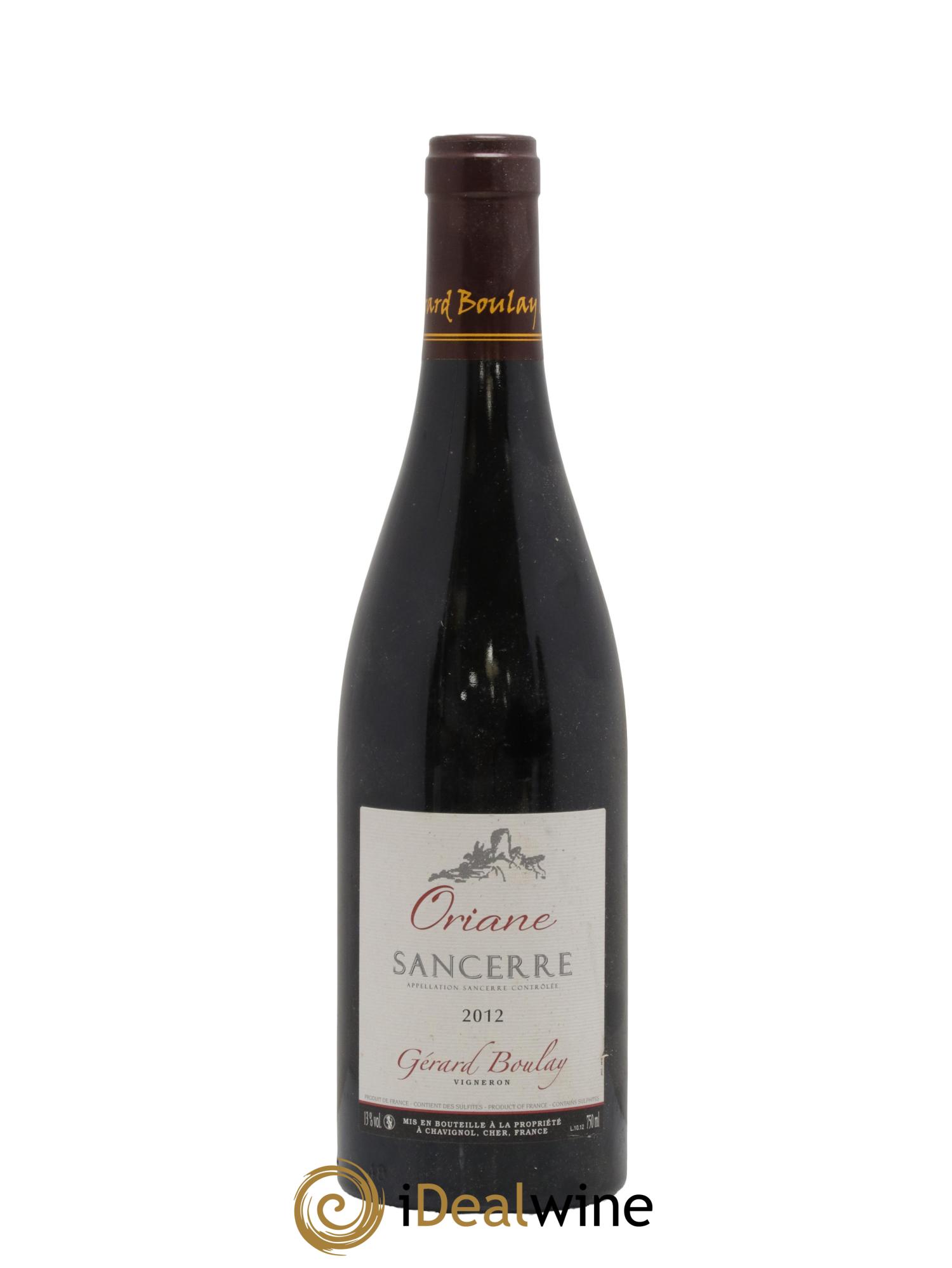 Sancerre Oriane Gérard Boulay 2012 - Lot de 1 bouteille - 0