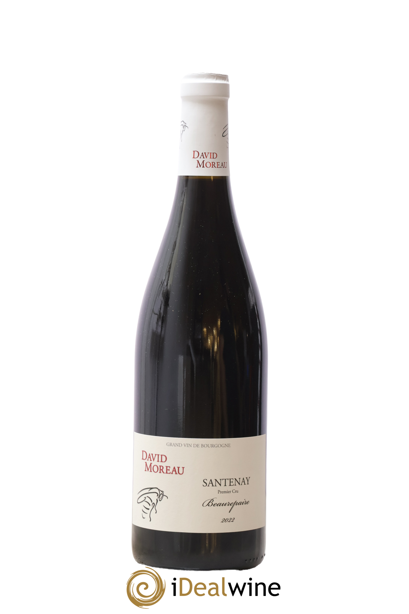 Santenay 1er Cru Beaurepaire David Moreau 2022 - Lot de 1 bouteille - 0