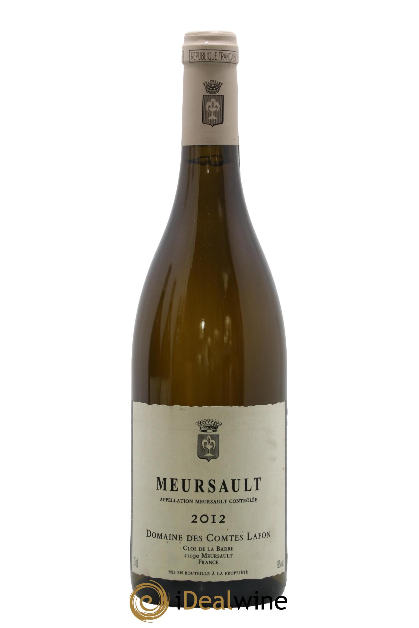Meursault Comtes Lafon (Domaine des) 2012 - Lot de 1 bouteille - 0