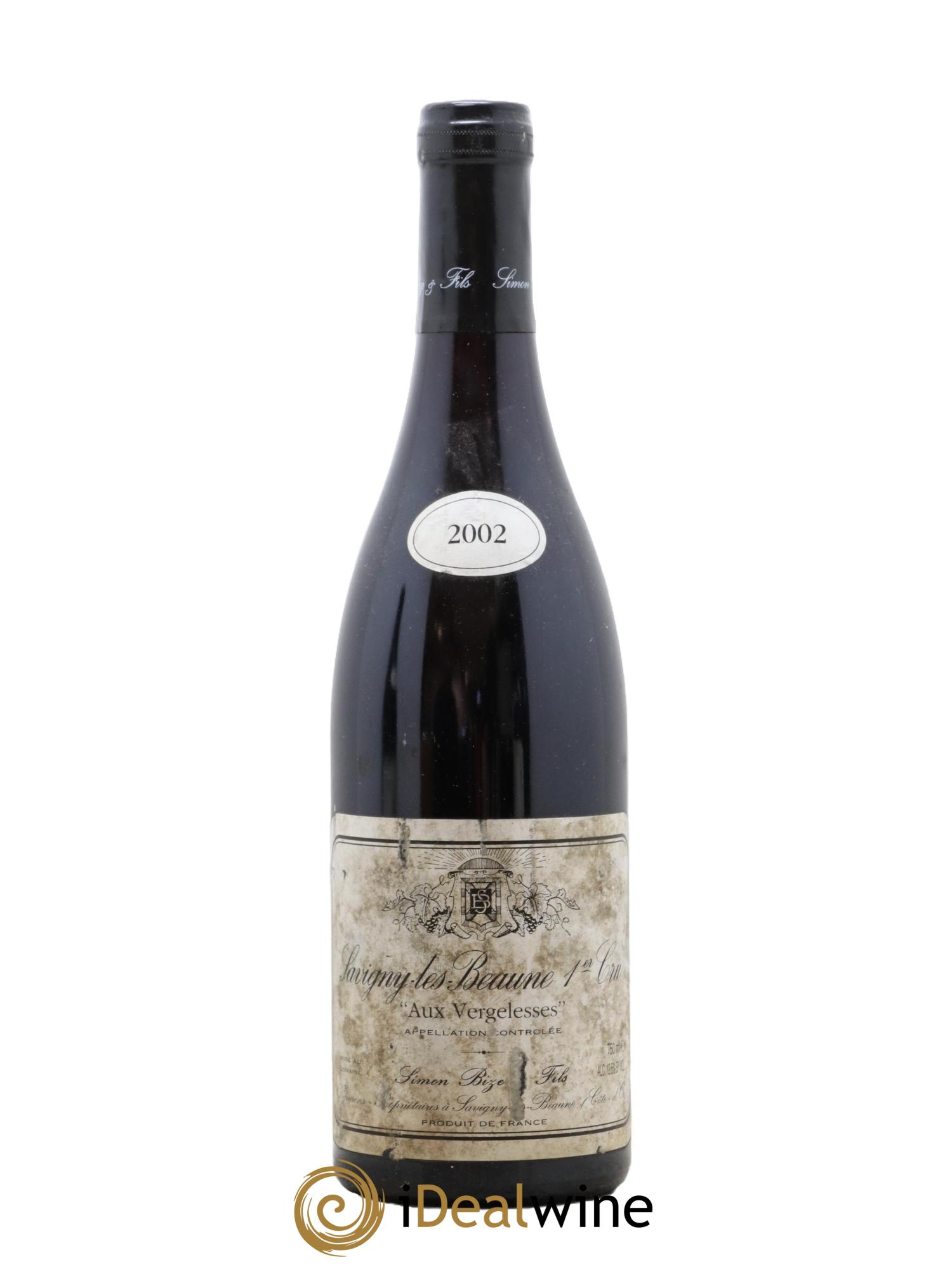 Savigny-lès-Beaune 1er Cru Aux Vergelesses Simon Bize & Fils 2002 - Lot de 1 bouteille - 0