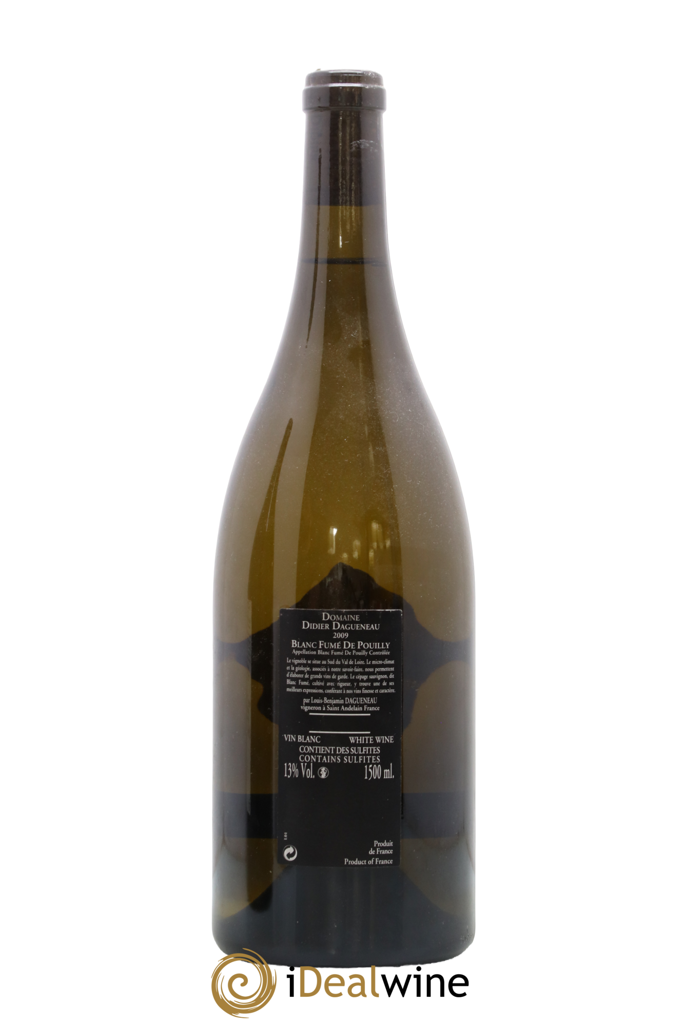 Vin de France (anciennement Pouilly-Fumé) Silex Dagueneau (Domaine Didier - Louis-Benjamin) 2009 - Lot de 1 magnum - 1