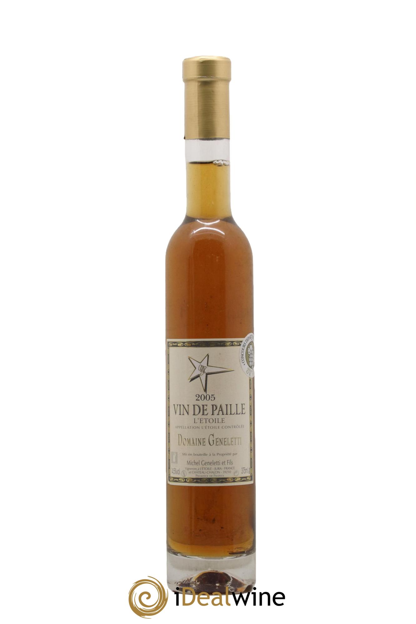 L'Etoile Vin de Paille David Geneletti 2005 - Posten von 1 Demi-Flasche - 0