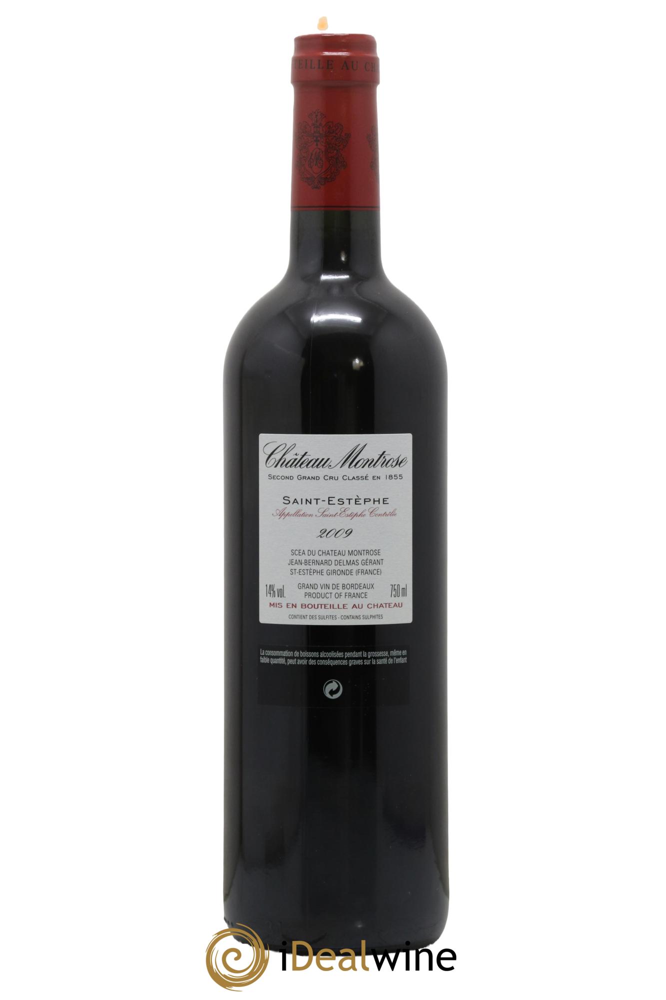 Château Montrose 2ème Grand Cru Classé 2009 - Lot de 1 bouteille - 1