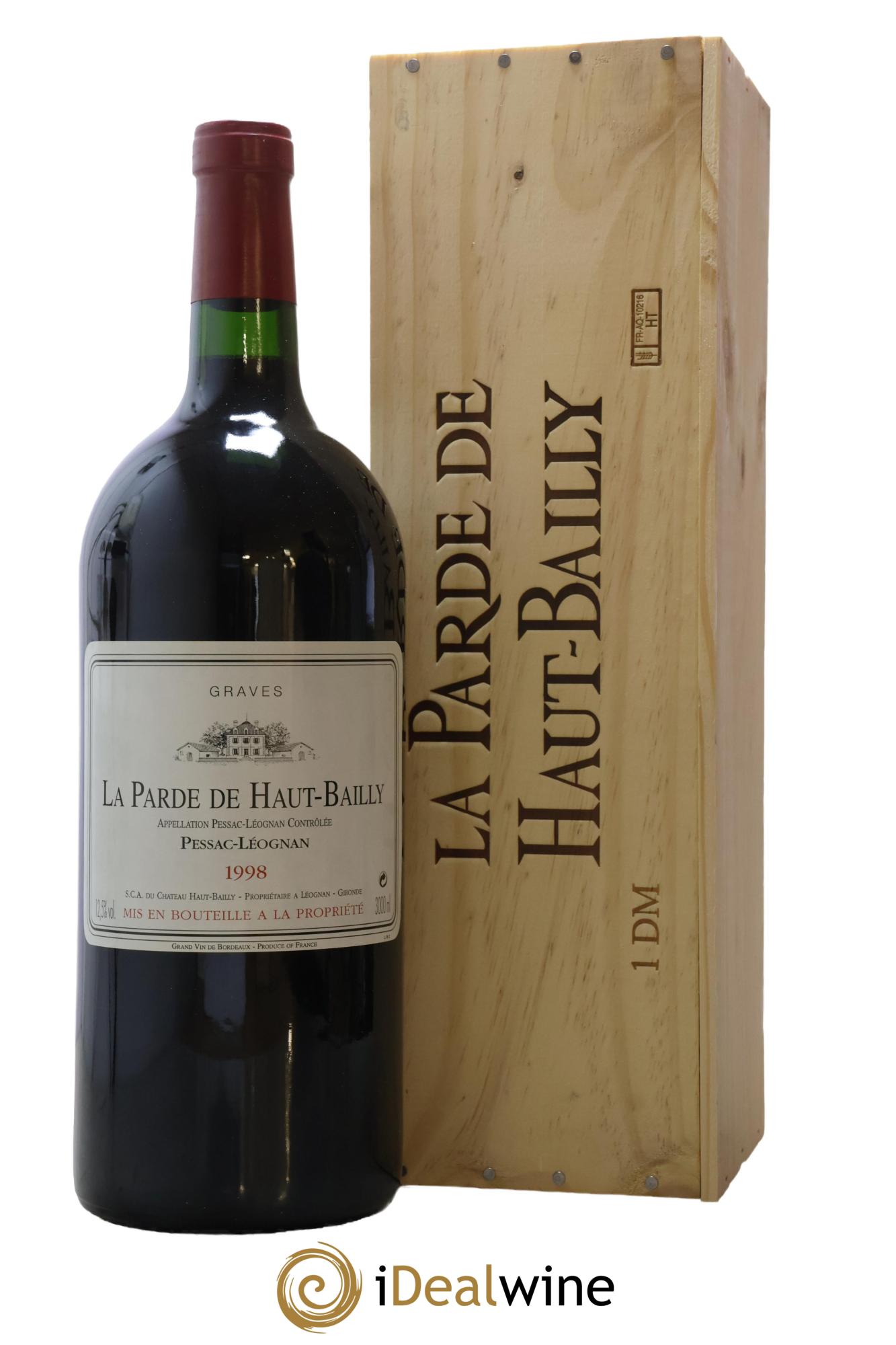 Haut Bailly II (Anciennement La Parde de Haut-Bailly) Second Vin 1998 - Lot de 1 double magnum - 1