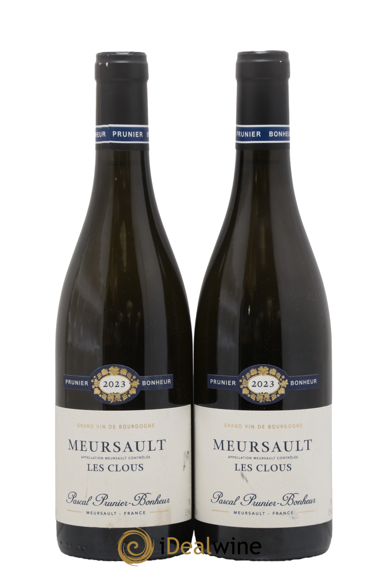 Meursault Les Clous Pascal Prunier-Bonheur 2023 - Lot de 2 bouteilles - 0