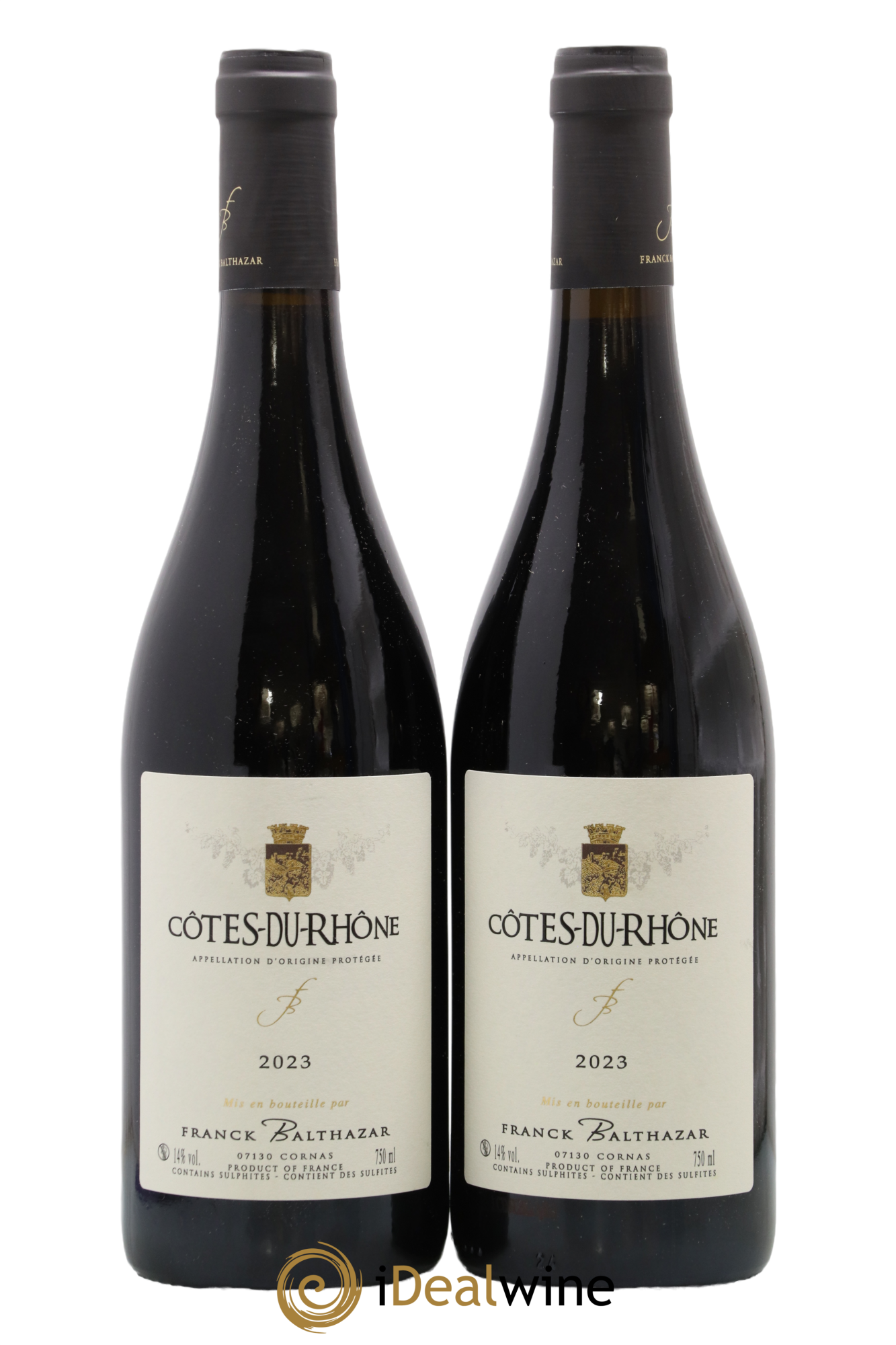 Côtes-du-Rhône Franck Balthazar (Domaine) 2023 - Posten von 2 Flaschen - 0
