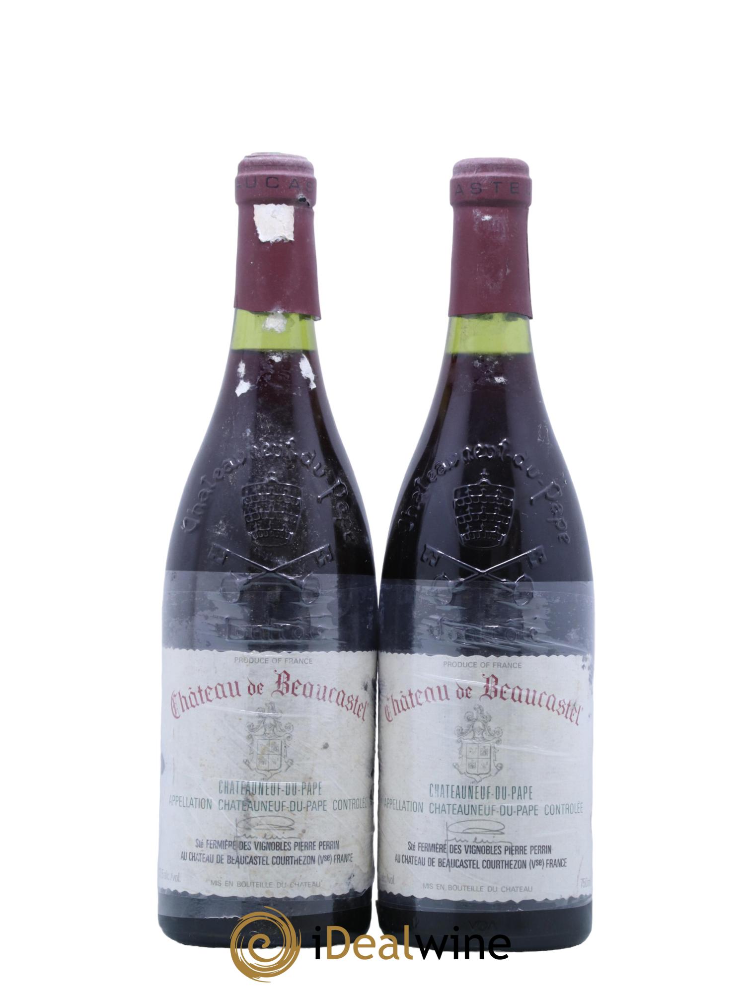 Châteauneuf-du-Pape Château de Beaucastel Famille Perrin 1990 - Lot de 2 bouteilles - 0