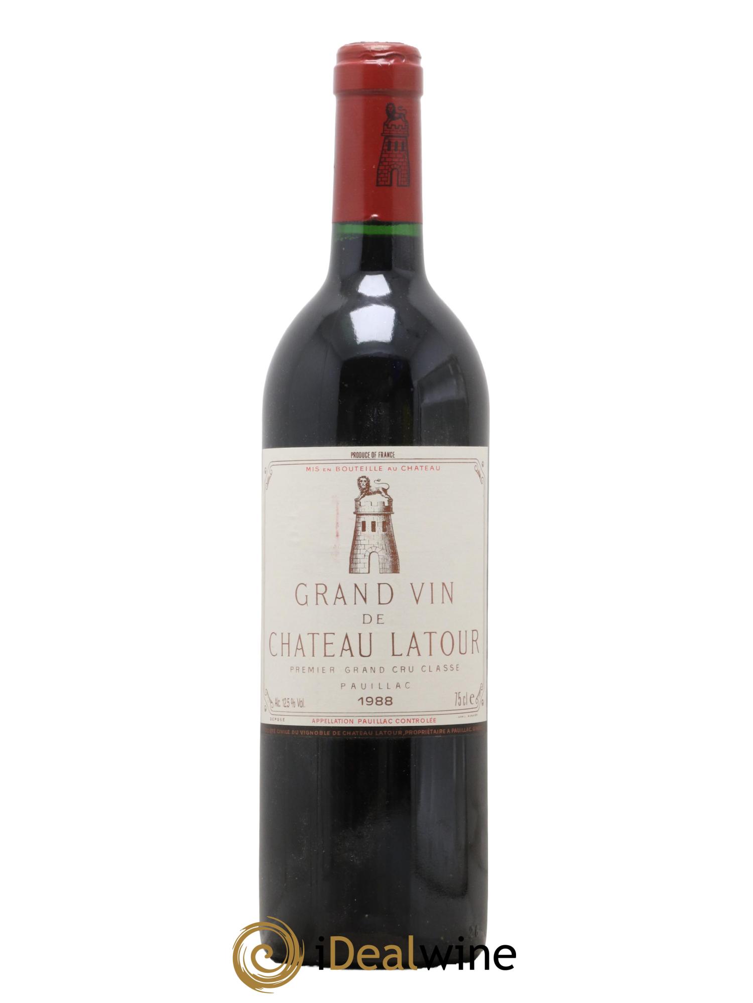 Château Latour 1er Grand Cru Classé 1988 - Lot de 1 bouteille - 0