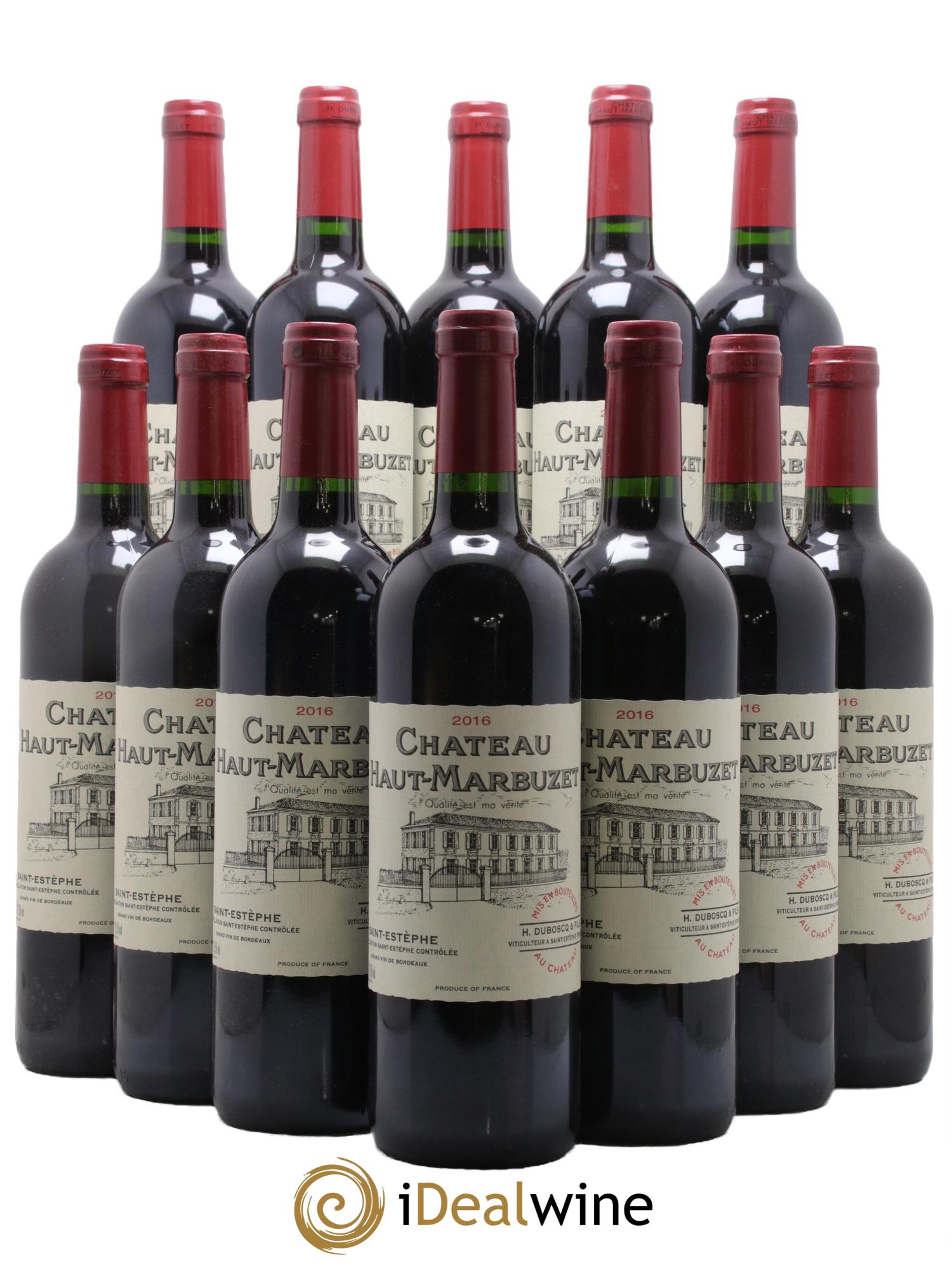 Château Haut Marbuzet 2016 - Lot de 12 bouteilles - 0