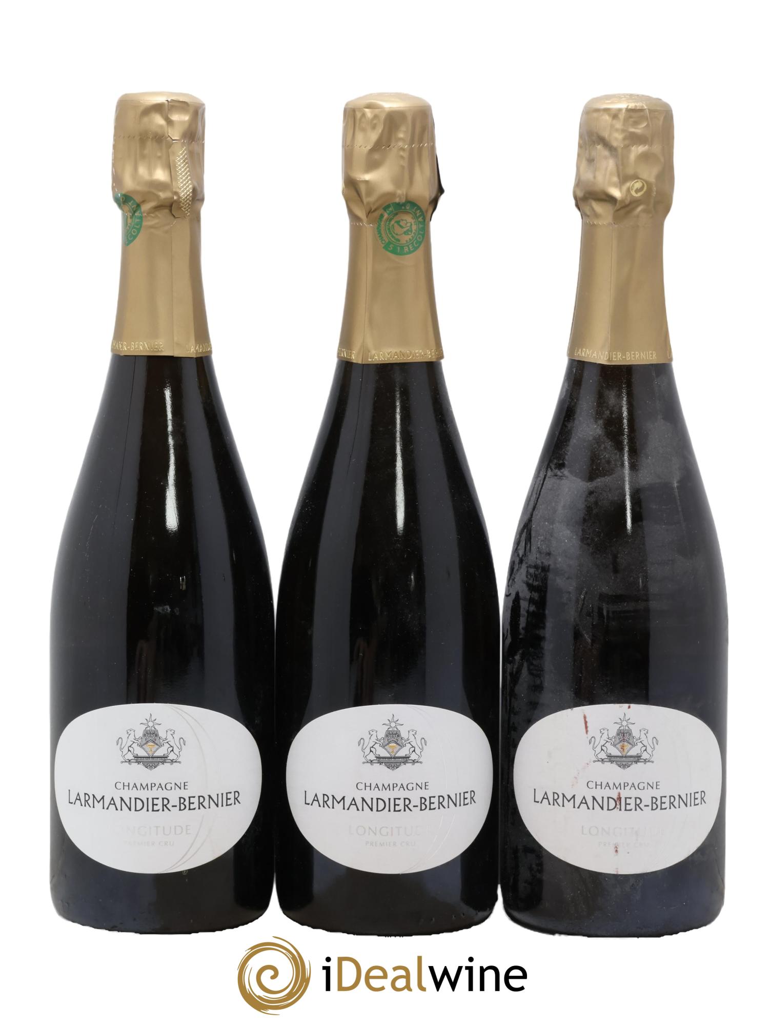 Longitude Blanc de Blancs 1er Cru Extra-Brut Larmandier-Bernier - Lot of 3 bottles - 0
