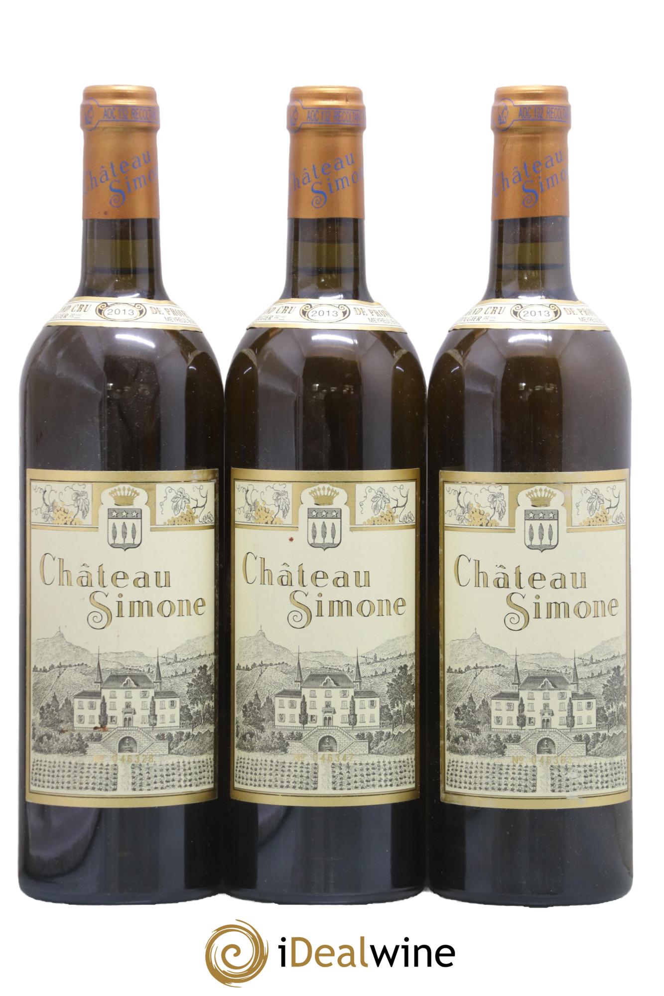 Palette Château Simone Famille Rougier 2013 - Lot de 3 bouteilles - 0