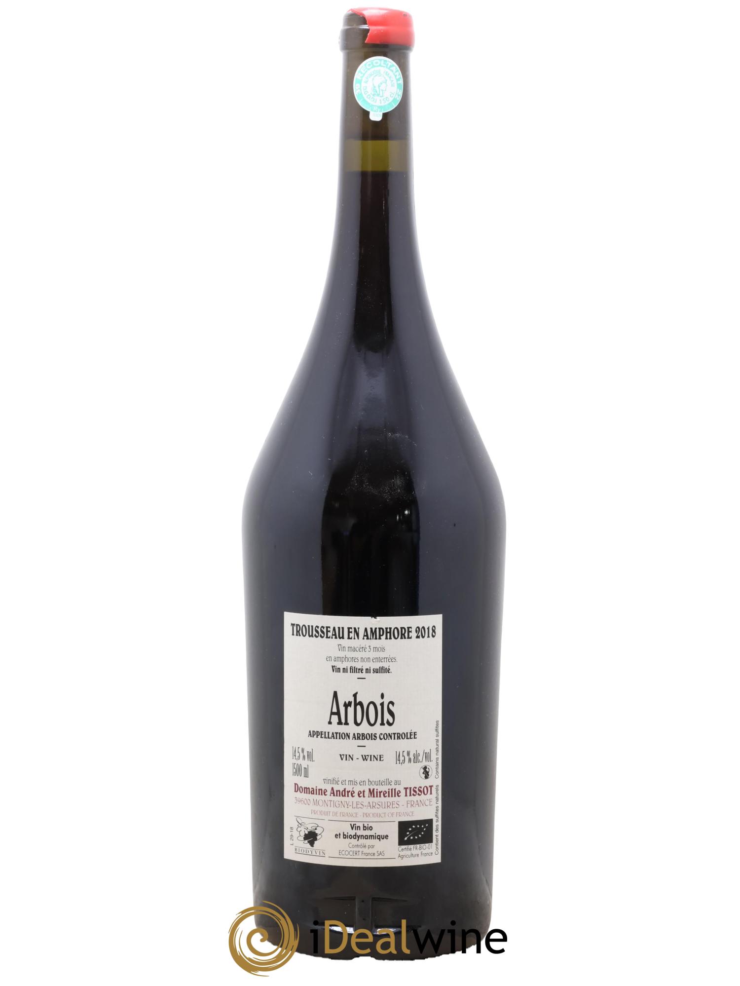 Arbois Trousseau Amphore Bénédicte et Stéphane Tissot 2018 - Lot de 1 magnum - 1