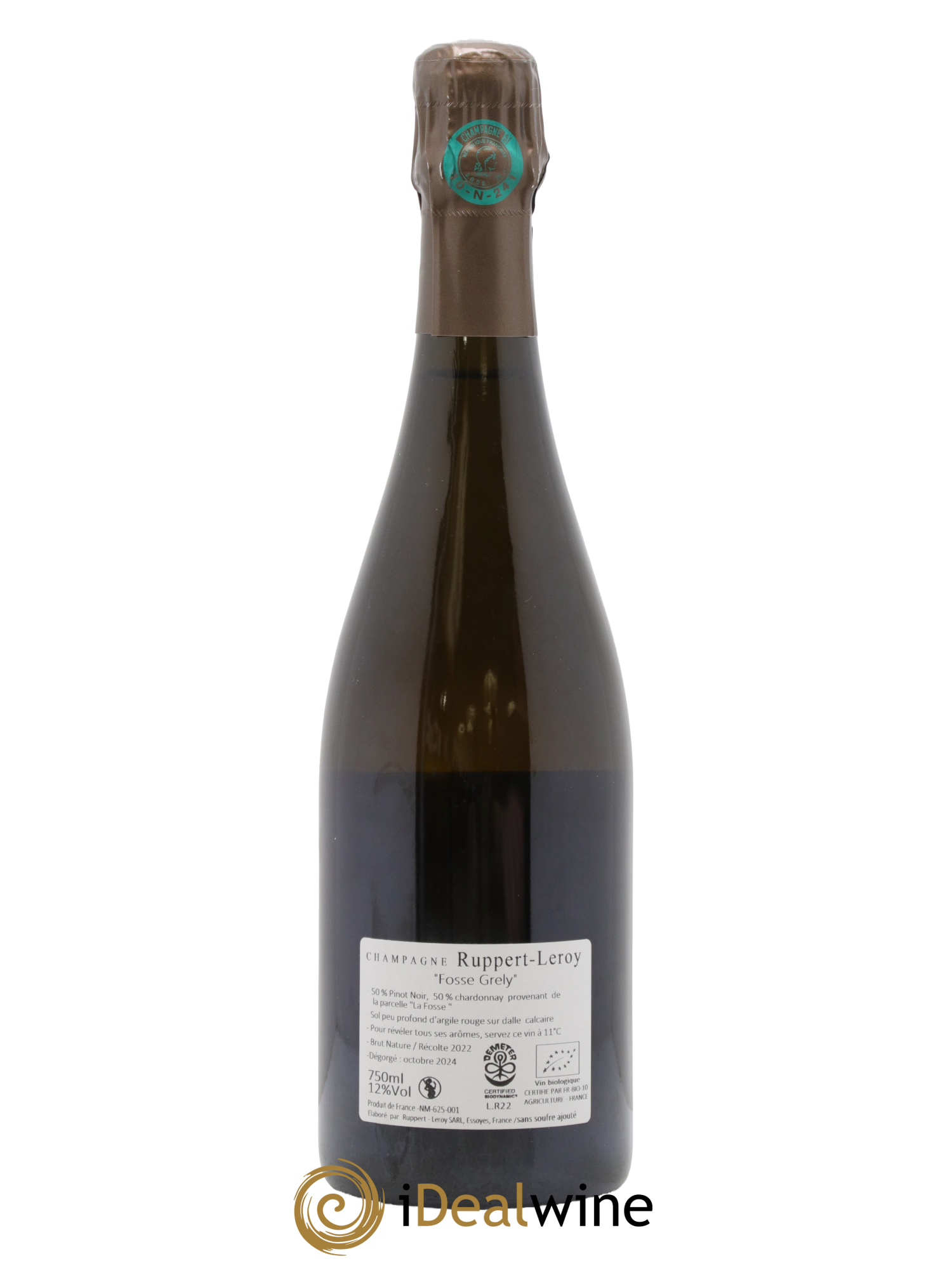 Fosse-Grely Brut Nature Ruppert-Leroy 2022 - Lot of 1 bottle - 1