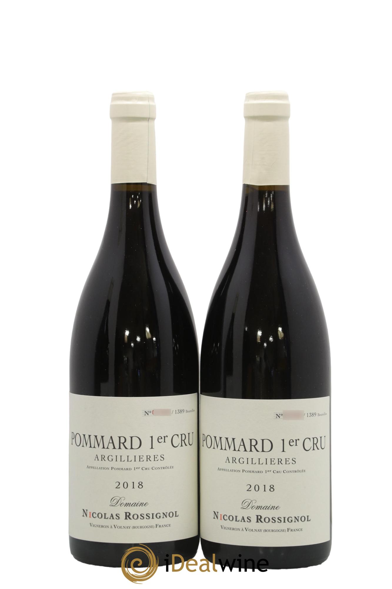 Pommard 1er Cru Les Argillières Nicolas Rossignol 2018 - Lot de 2 bouteilles - 0