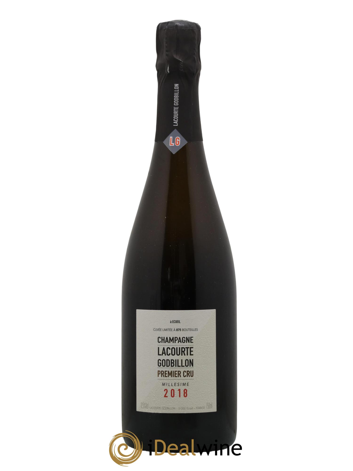 Champagne 1er Cru Extra Brut Lacourte Godbillon 2018 - Lot de 1 bouteille - 0